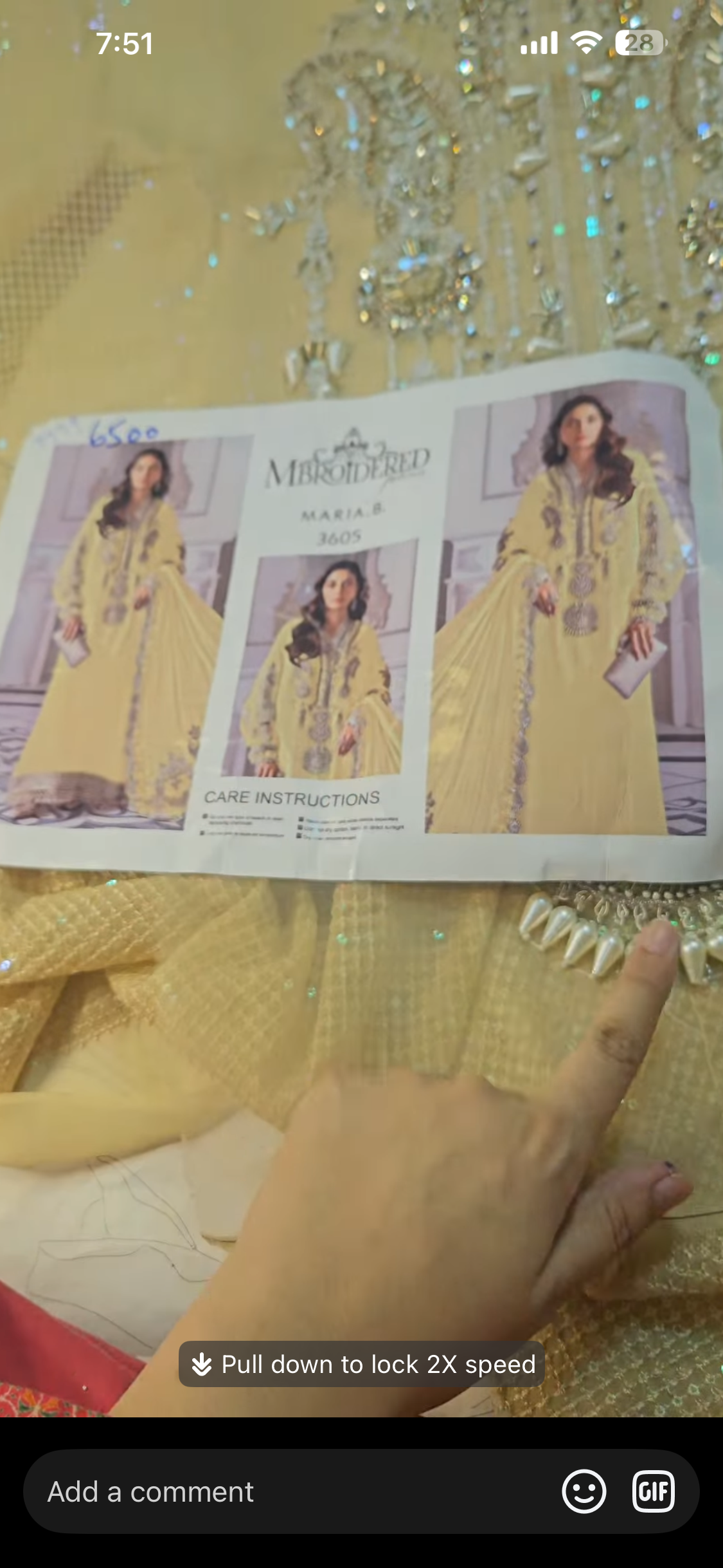 Maria B Skin chiffon