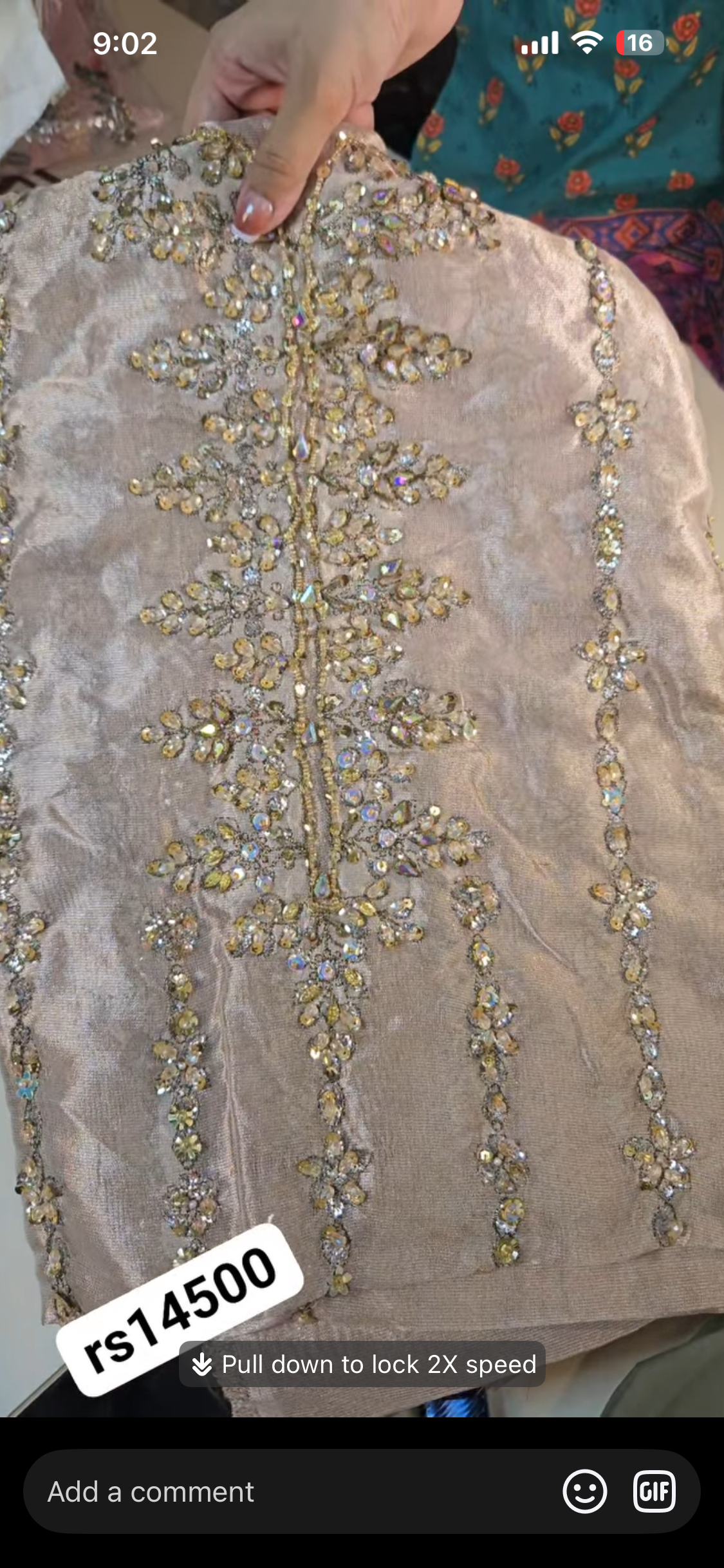 Haris Shakeel Zink Chiffon dupta