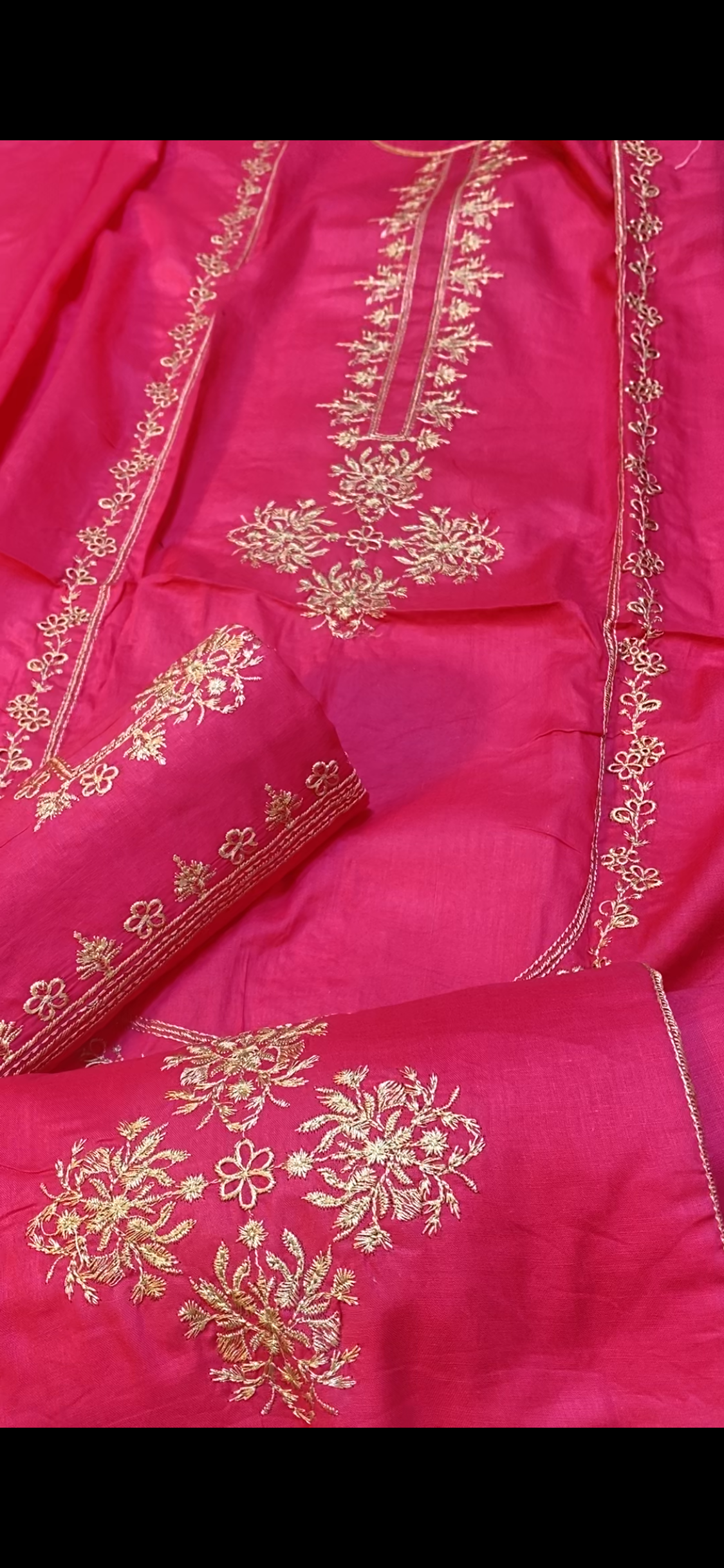 Pink jora hseen lawn 2pc(pomi)