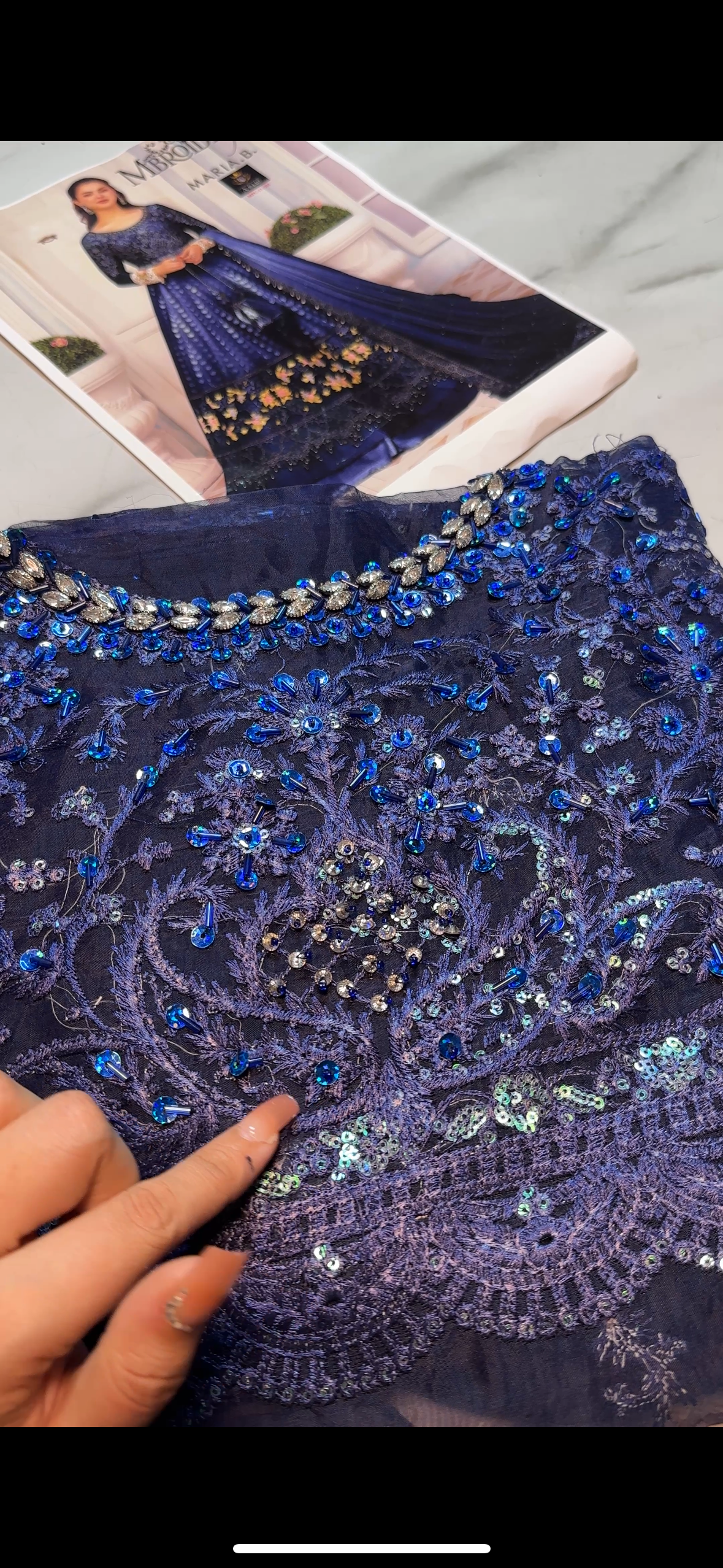 Maria B Royal Blue Maxi AA