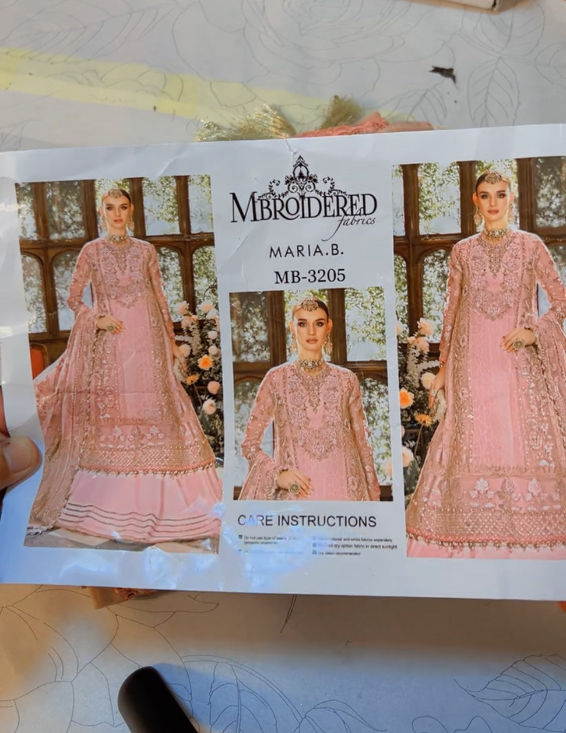 Maria B Chiffon Pink (Ra)