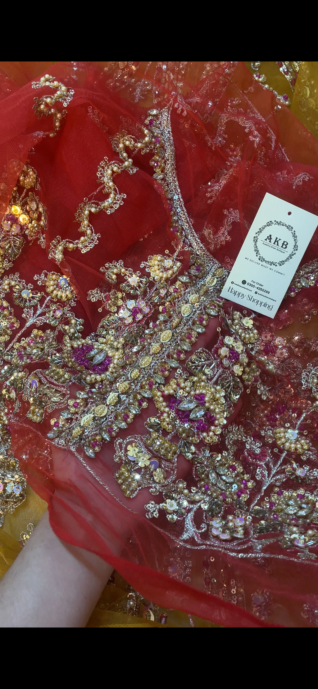 Red Yellow Contrast Maxi