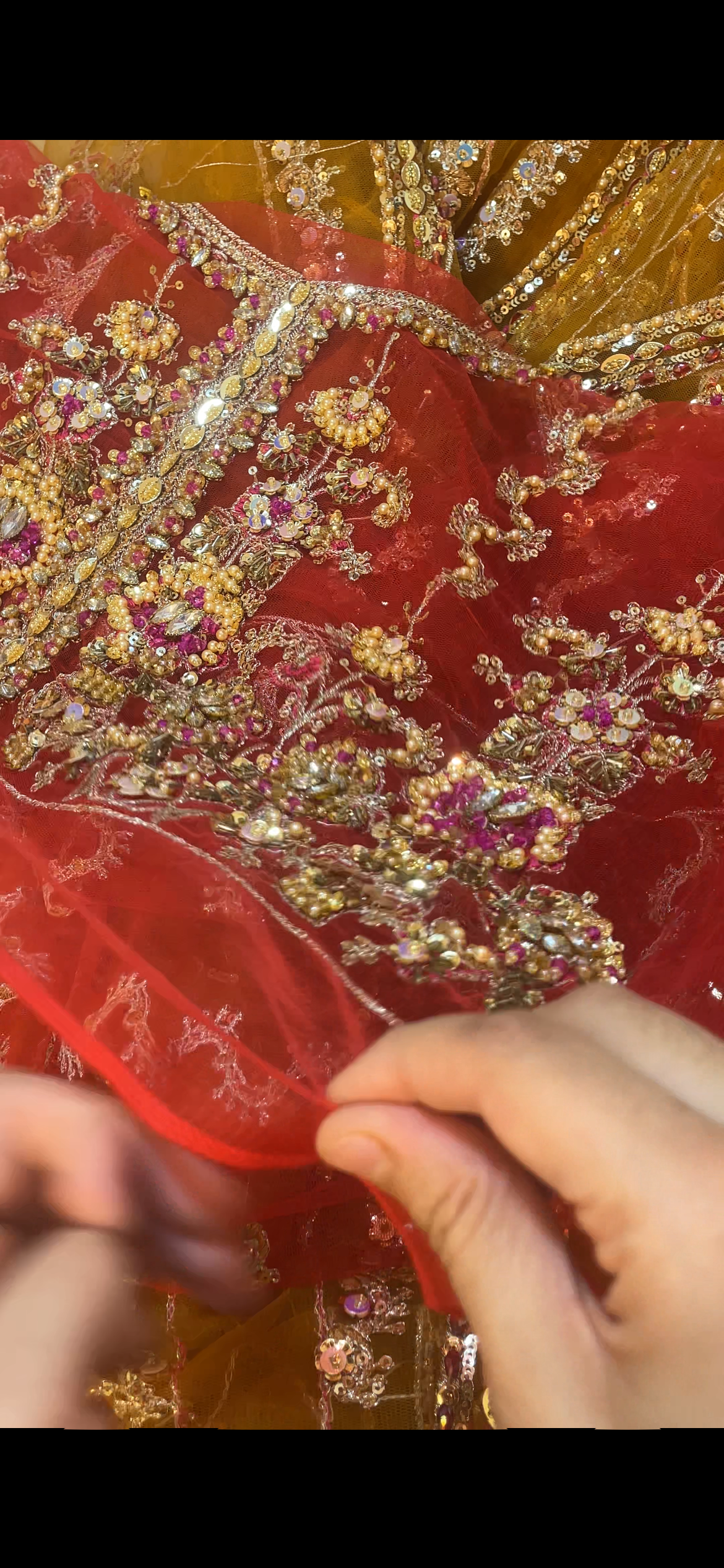 Red Yellow Contrast Maxi