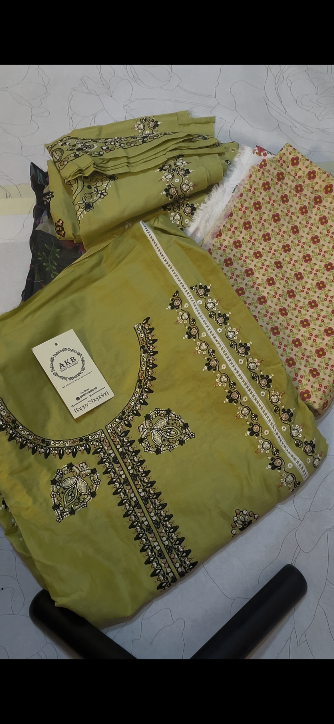 Hussain Rehar cucumber luxury lawn💚