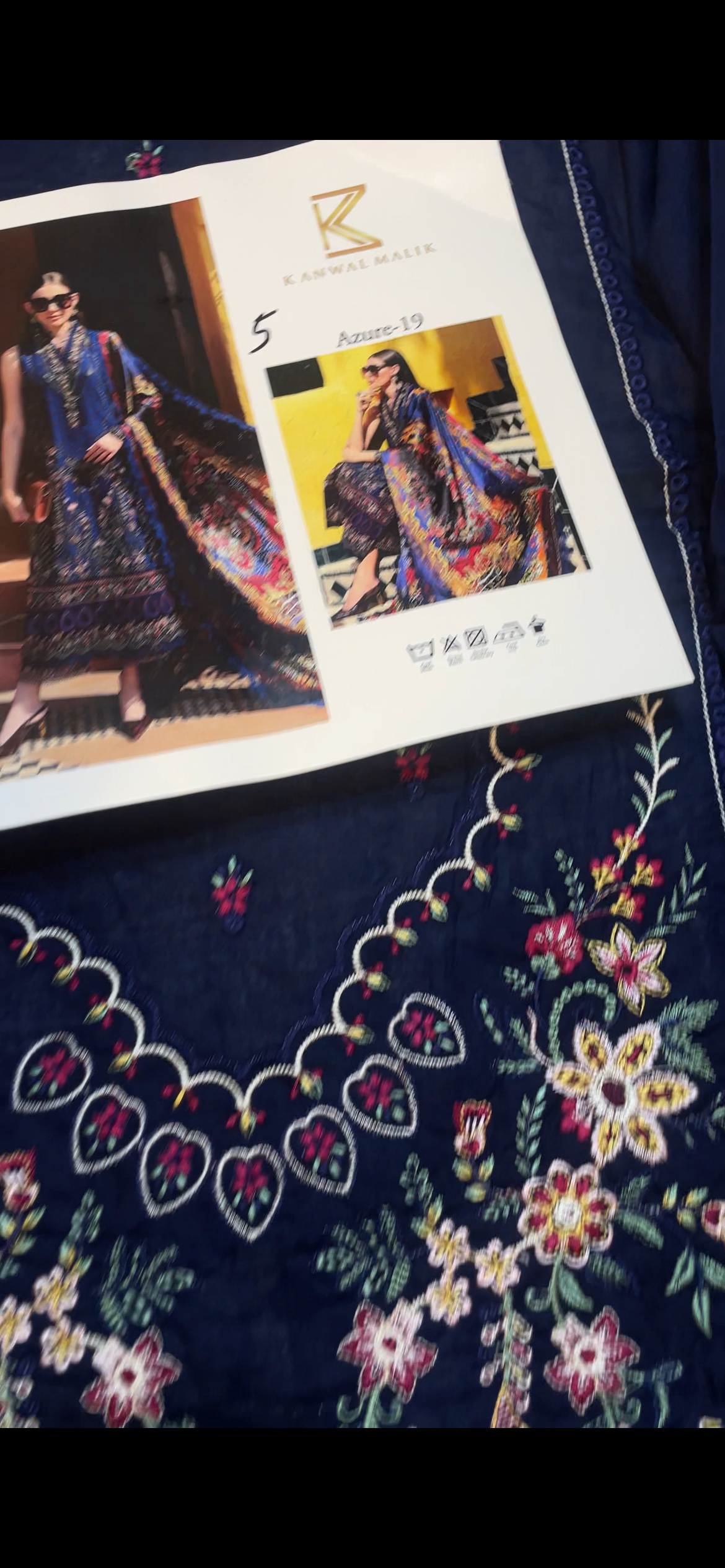 Kanwal Malik Lawn Blue