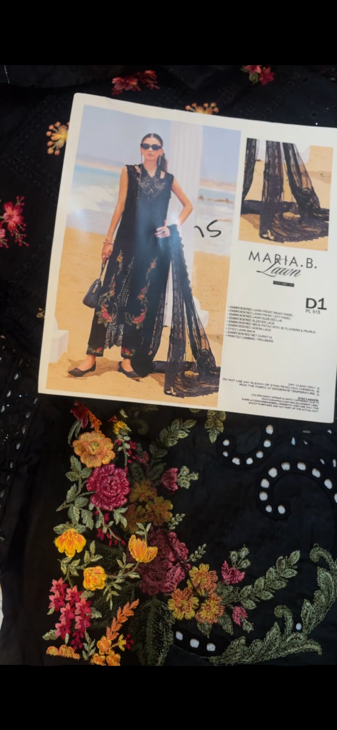 Maria B Lawn D1 Black