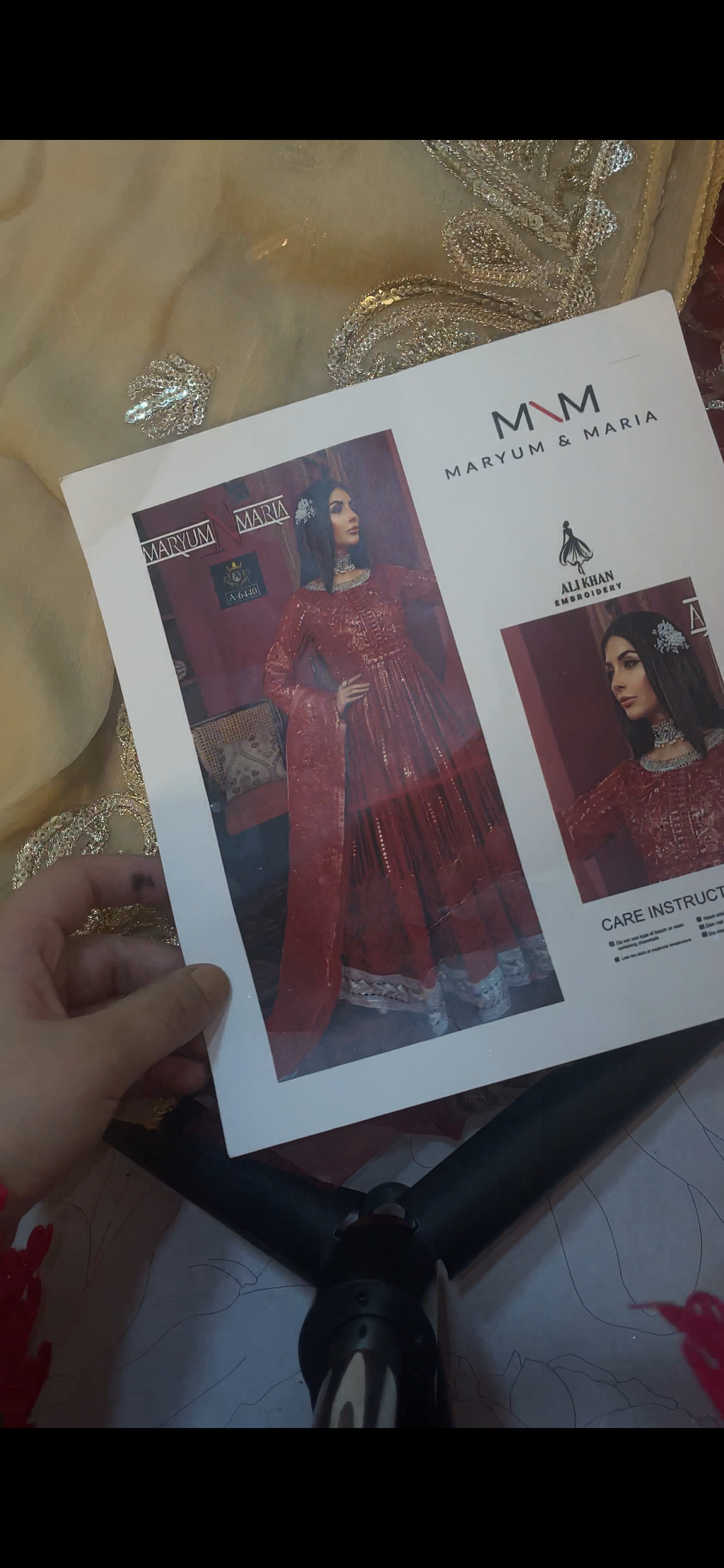 MNM red with Chiffon Dupta ai