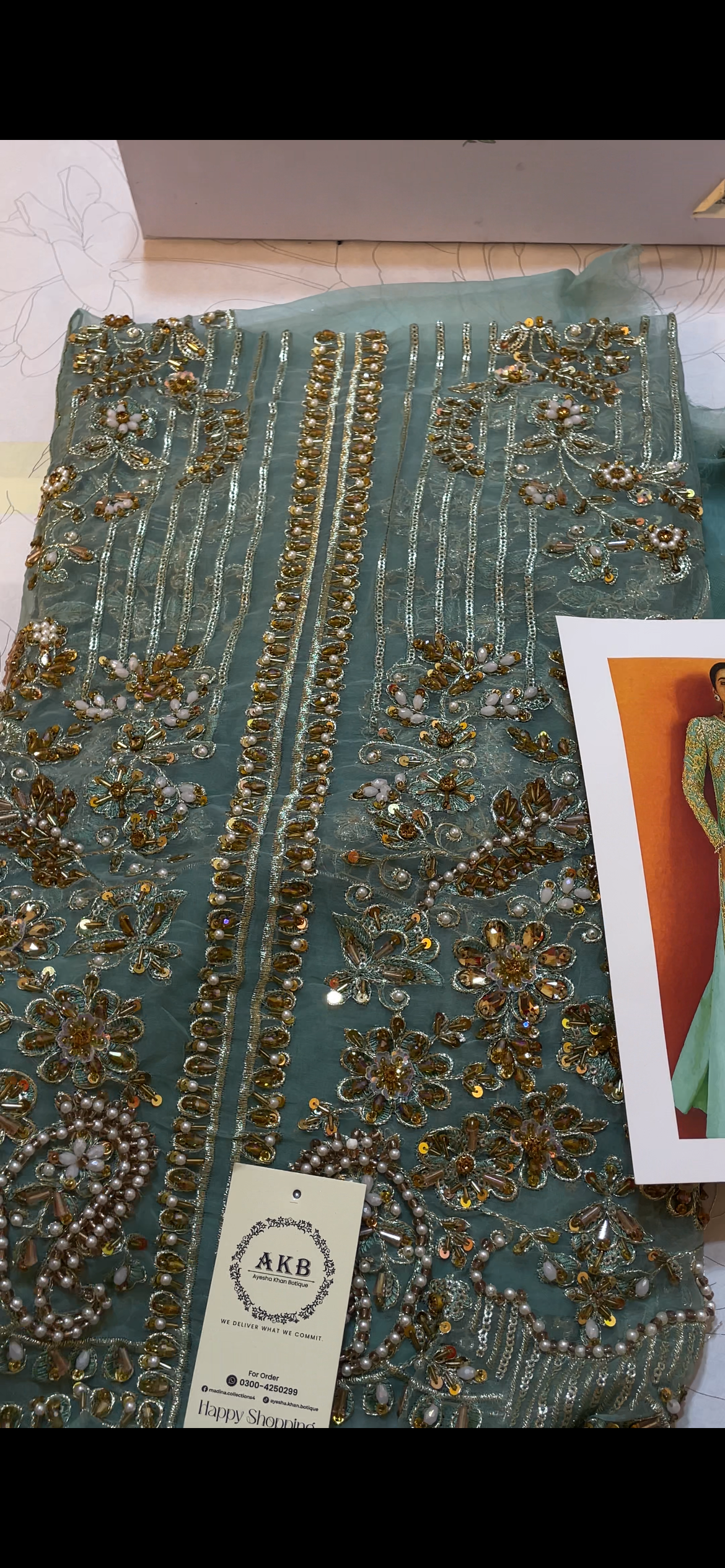 Aqua long gown mariab ai