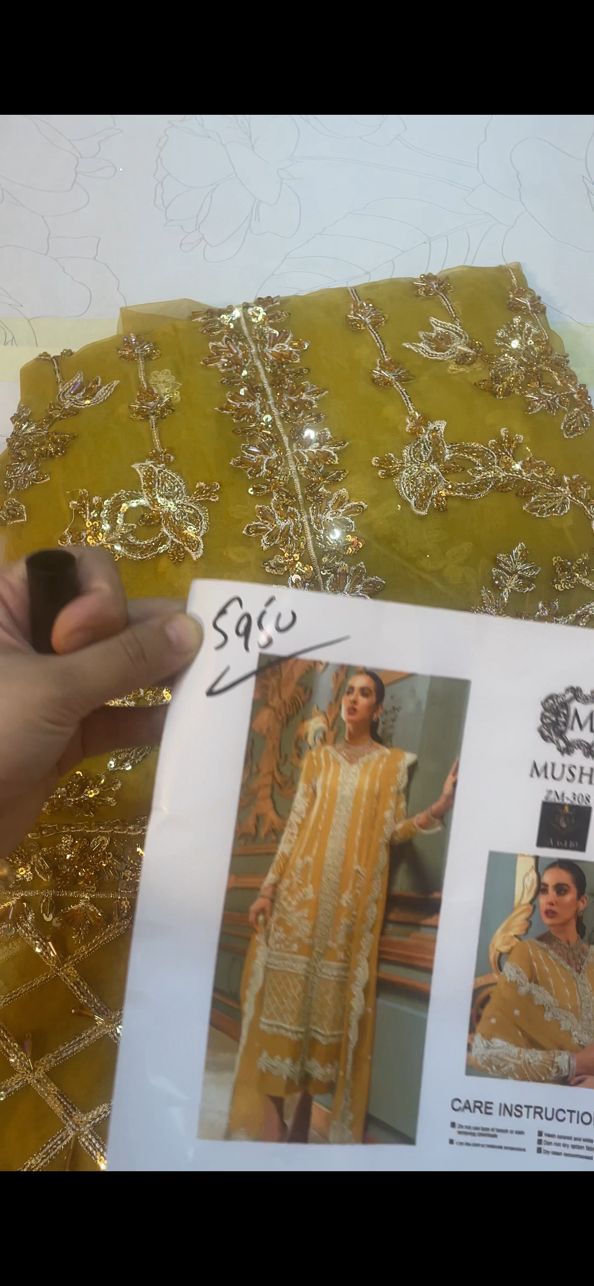 Mushq Yellow Musterd Gaown