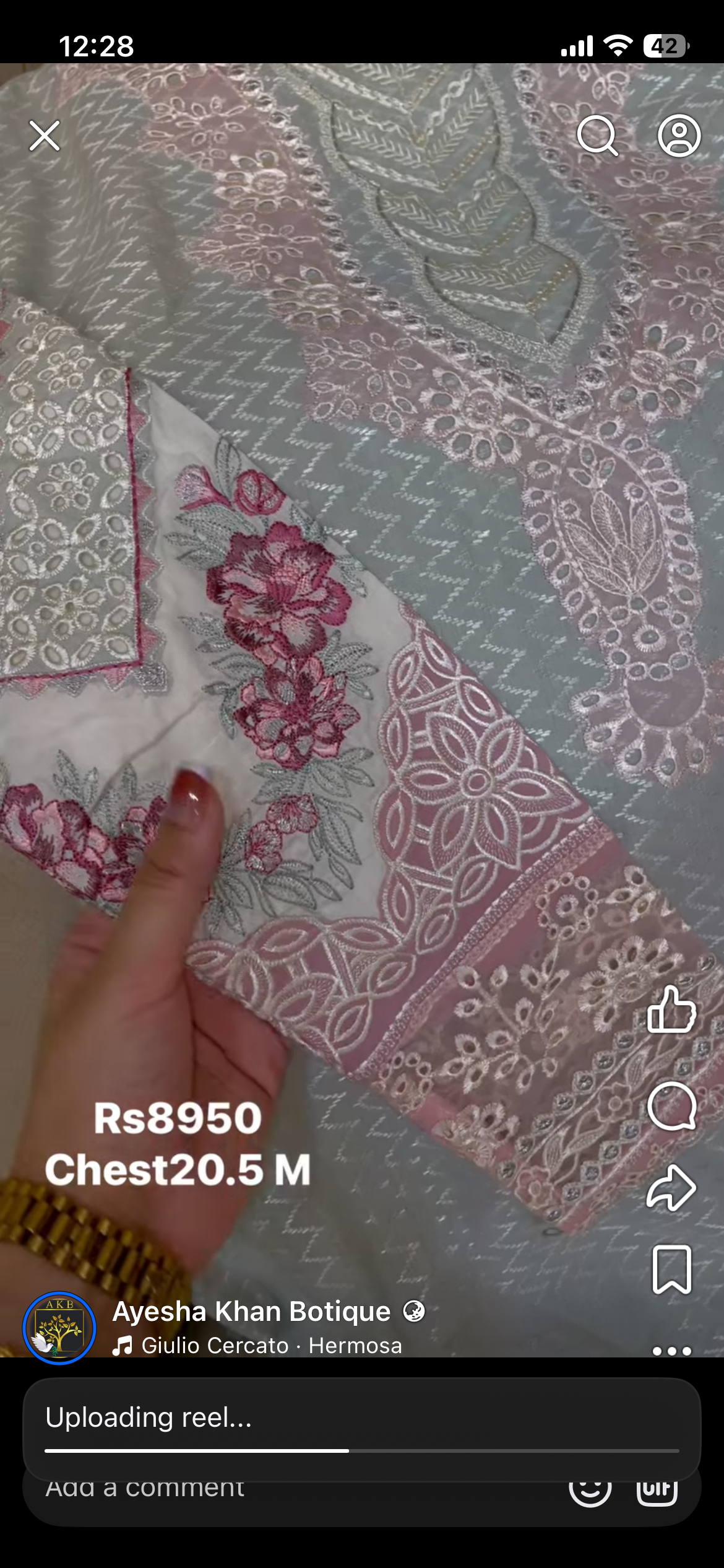 Ethnic ready to wear luxury lawn shrara suit Medium