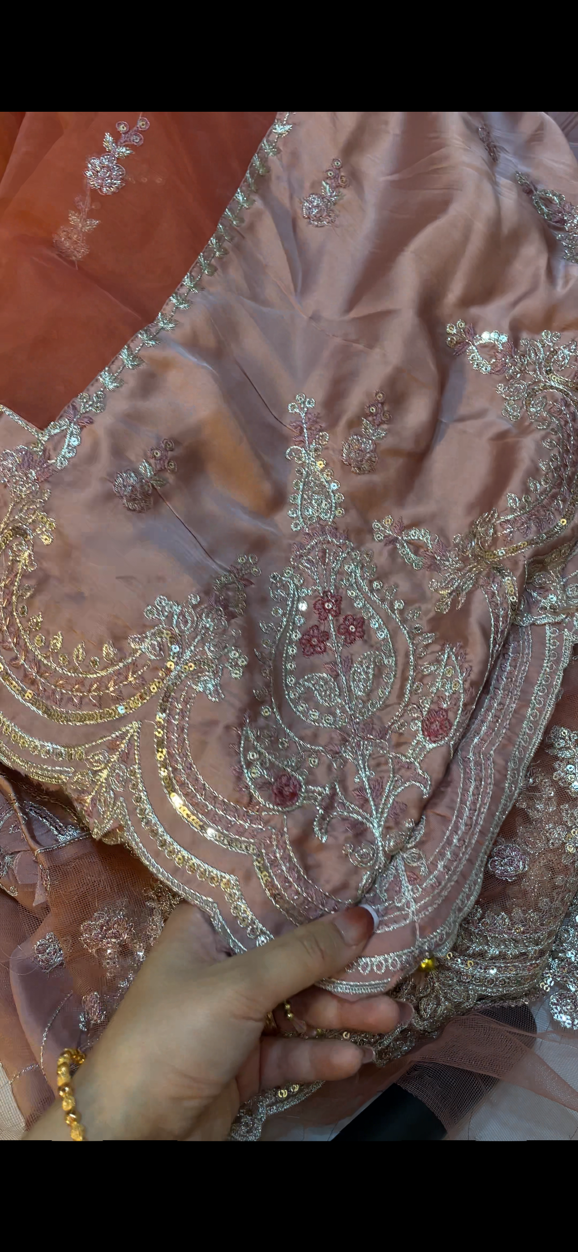 Gaown With Silk Borders