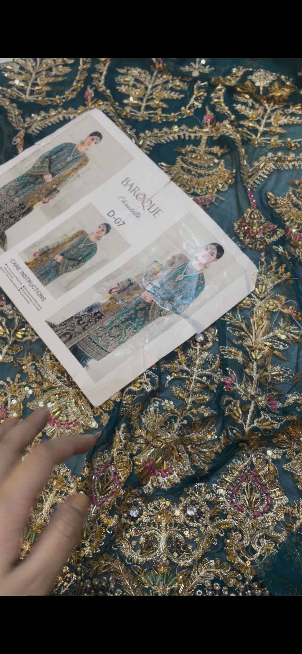 Baroque Chantelle Chiffon Zinc