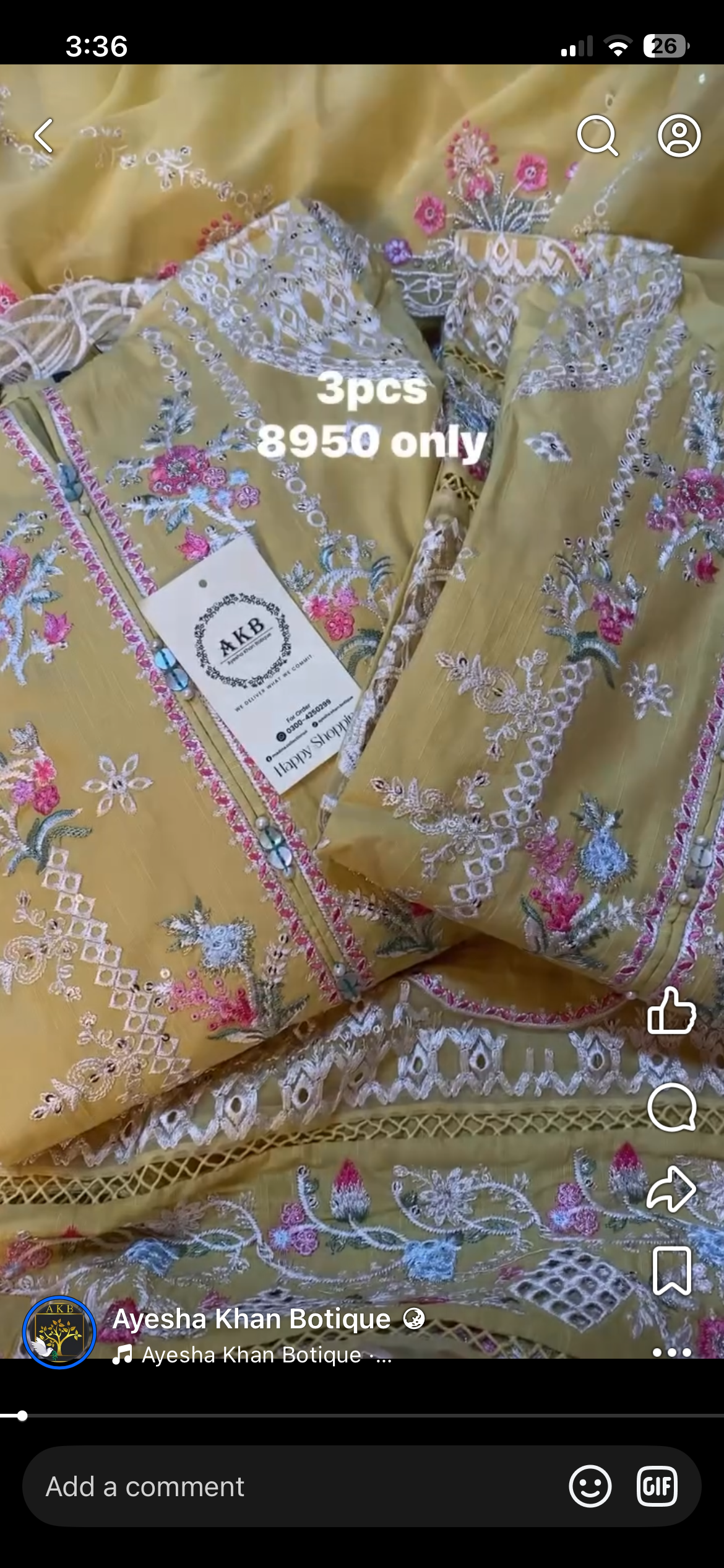 Ready to wear yellow luxury lawn large