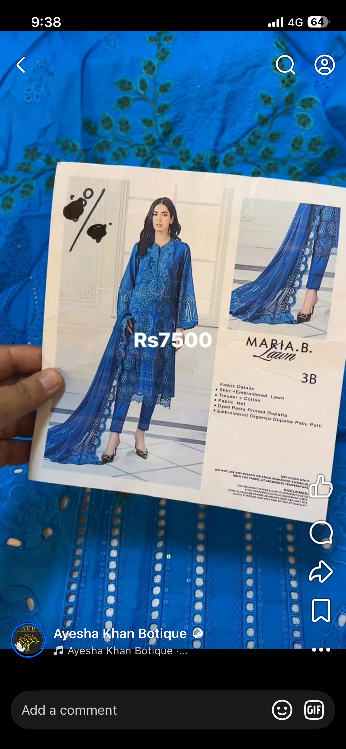 MariaB luxury lawn 3b