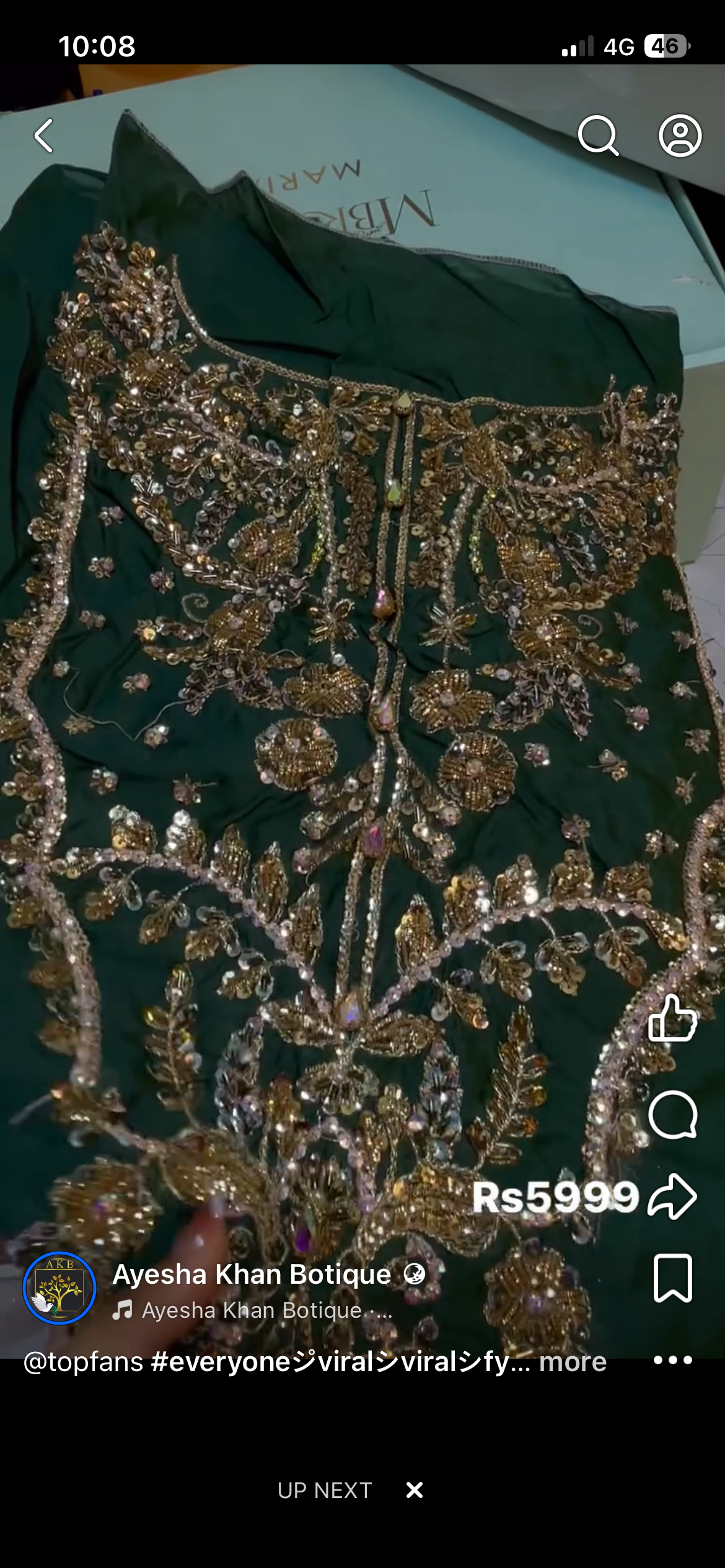 Kanwal malik bottle green ab B 2pcs