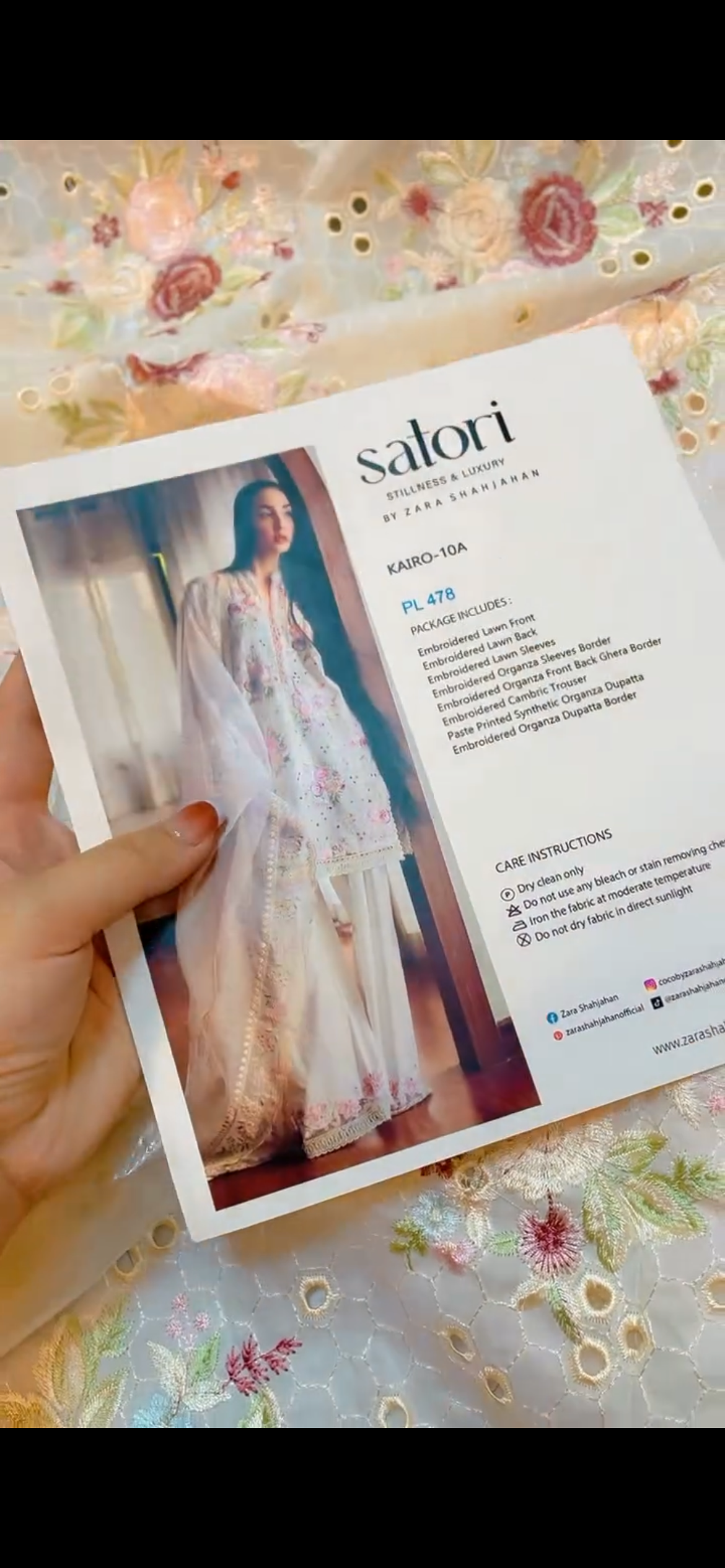 Zara Shah Jahan Satori White Lawn