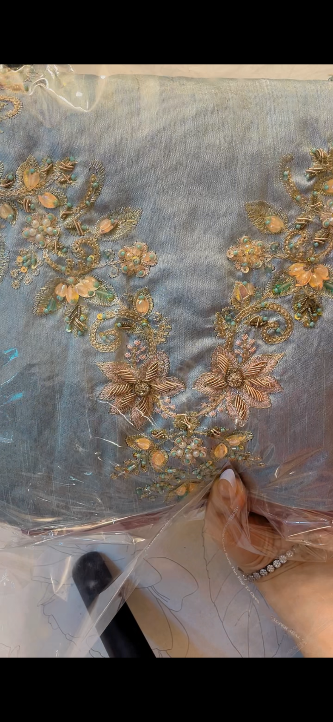 Sara rohail asghar ice blue lavender