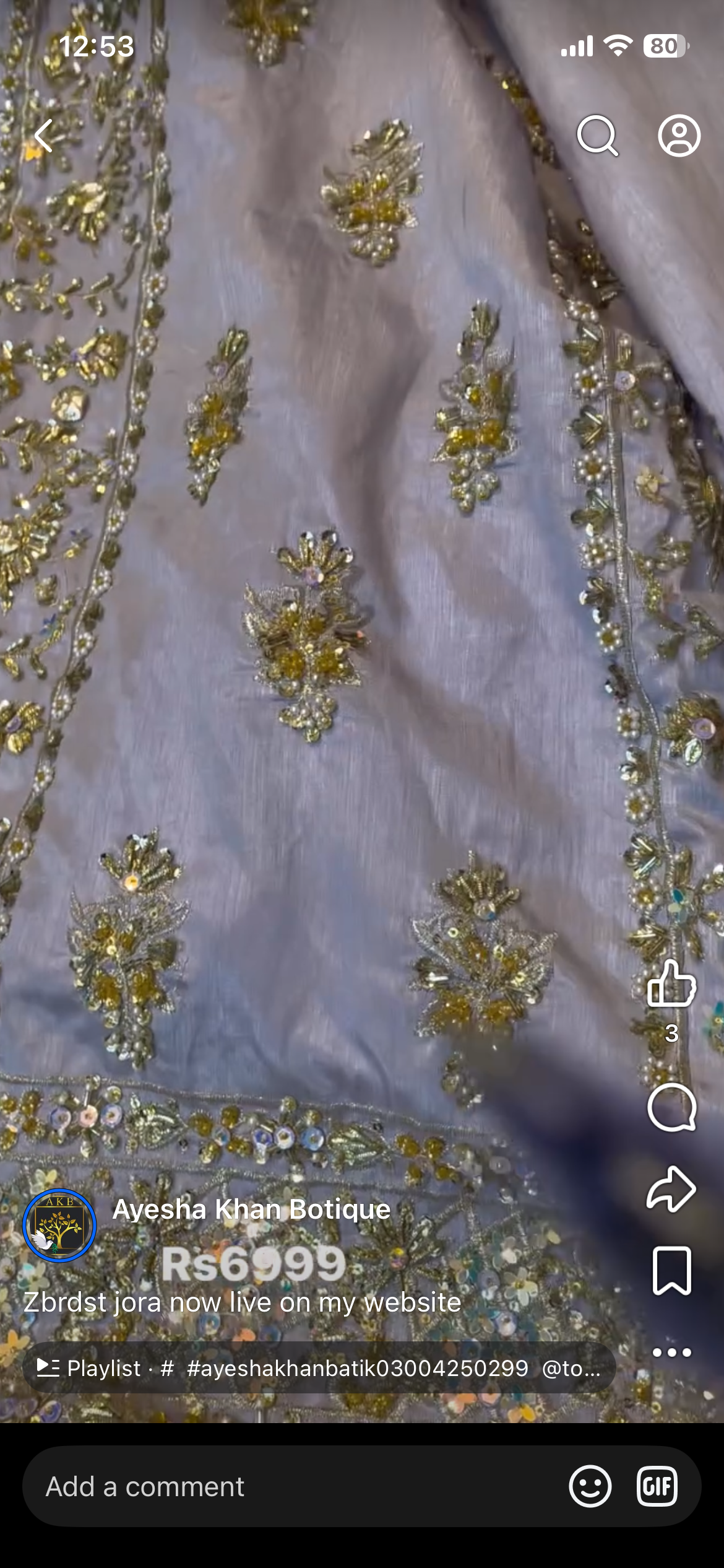 Grey rawsilk Bia