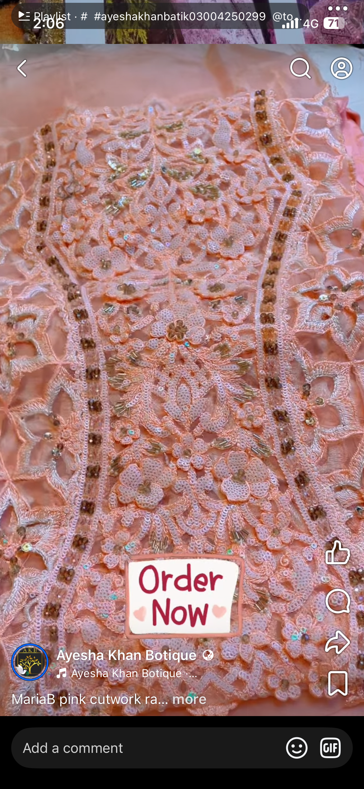 Mariab pink cutwork ra