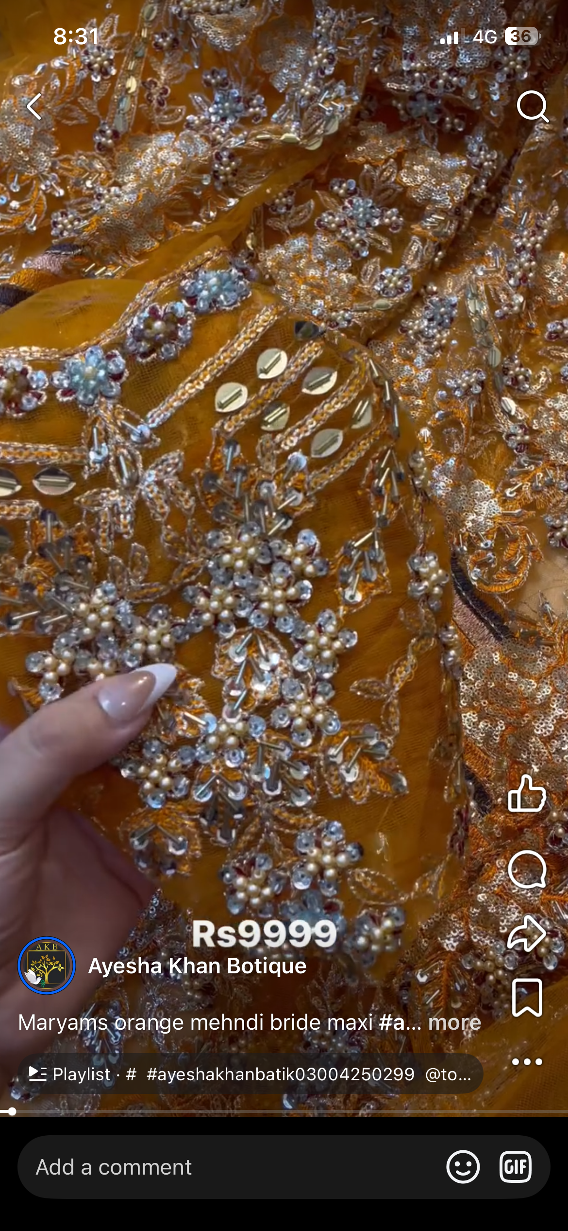 Maryams orange maxi