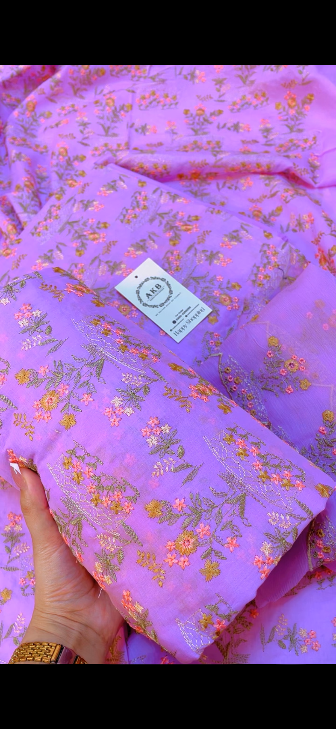 Lilac luxury lawn pure dupta kh