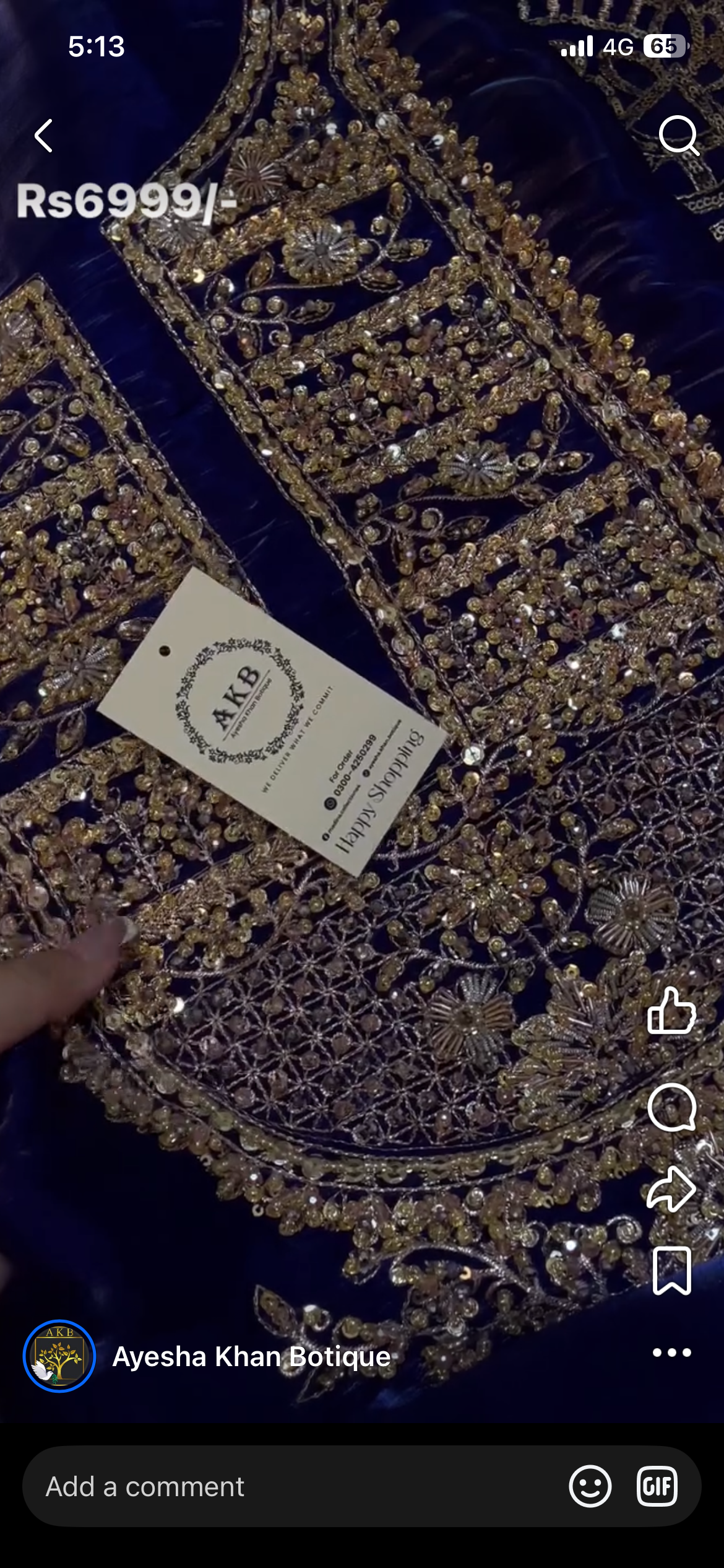 Hijab kubra blue ra
