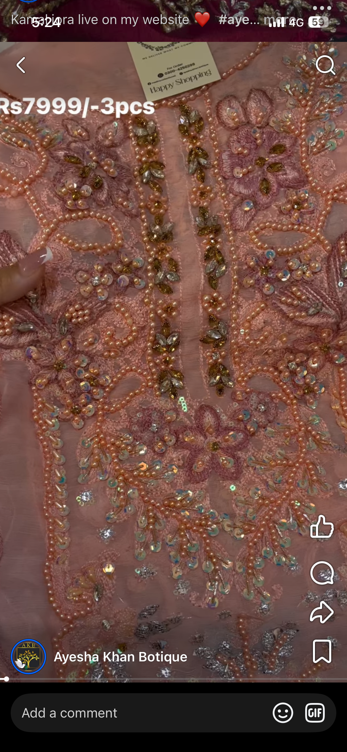 Mariab pink chiffons