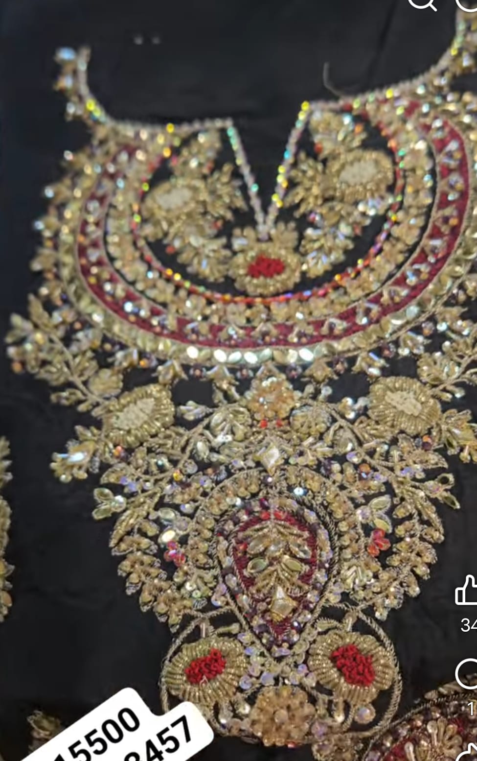 Level suit with potli and tussels