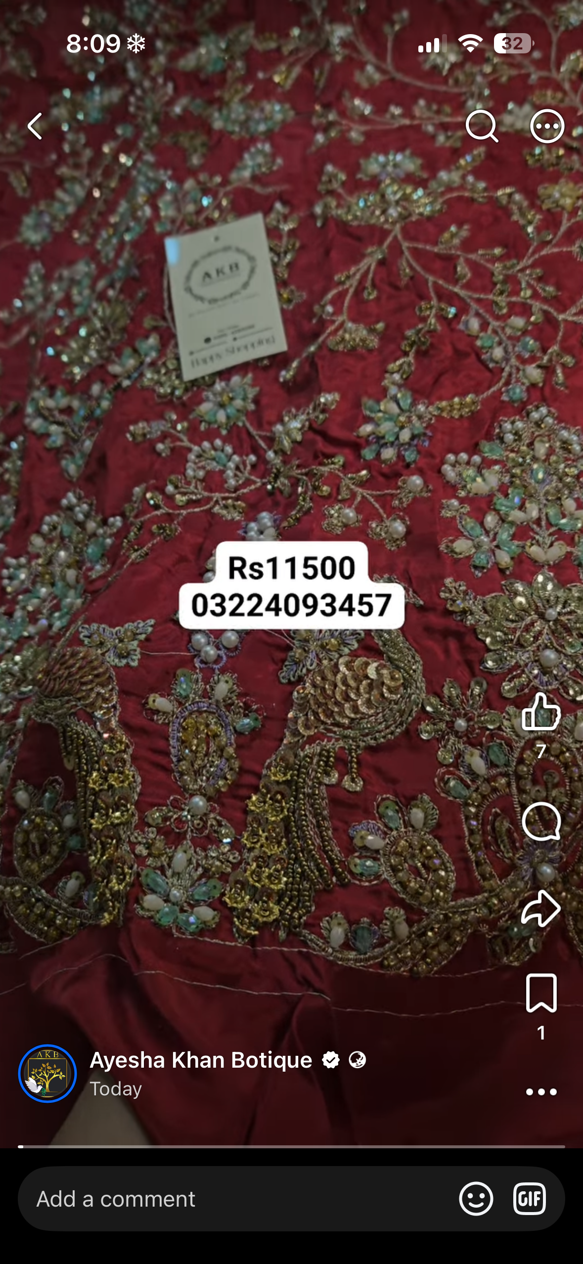 Tabiya Maron Tussle silk 3pcs