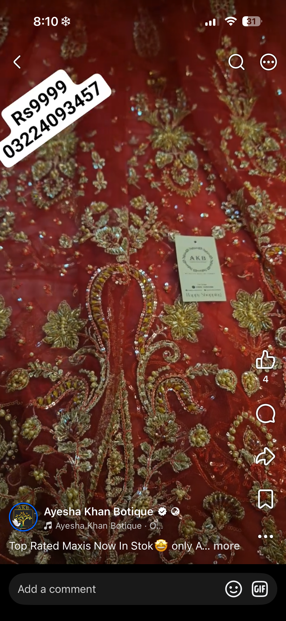 MariaB Red Maxi Lott