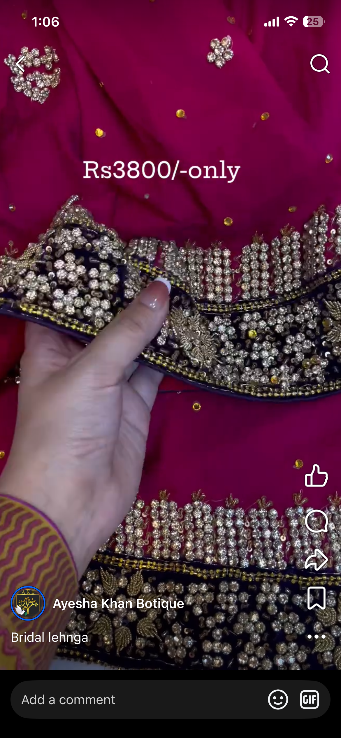 Bridal lehnga single