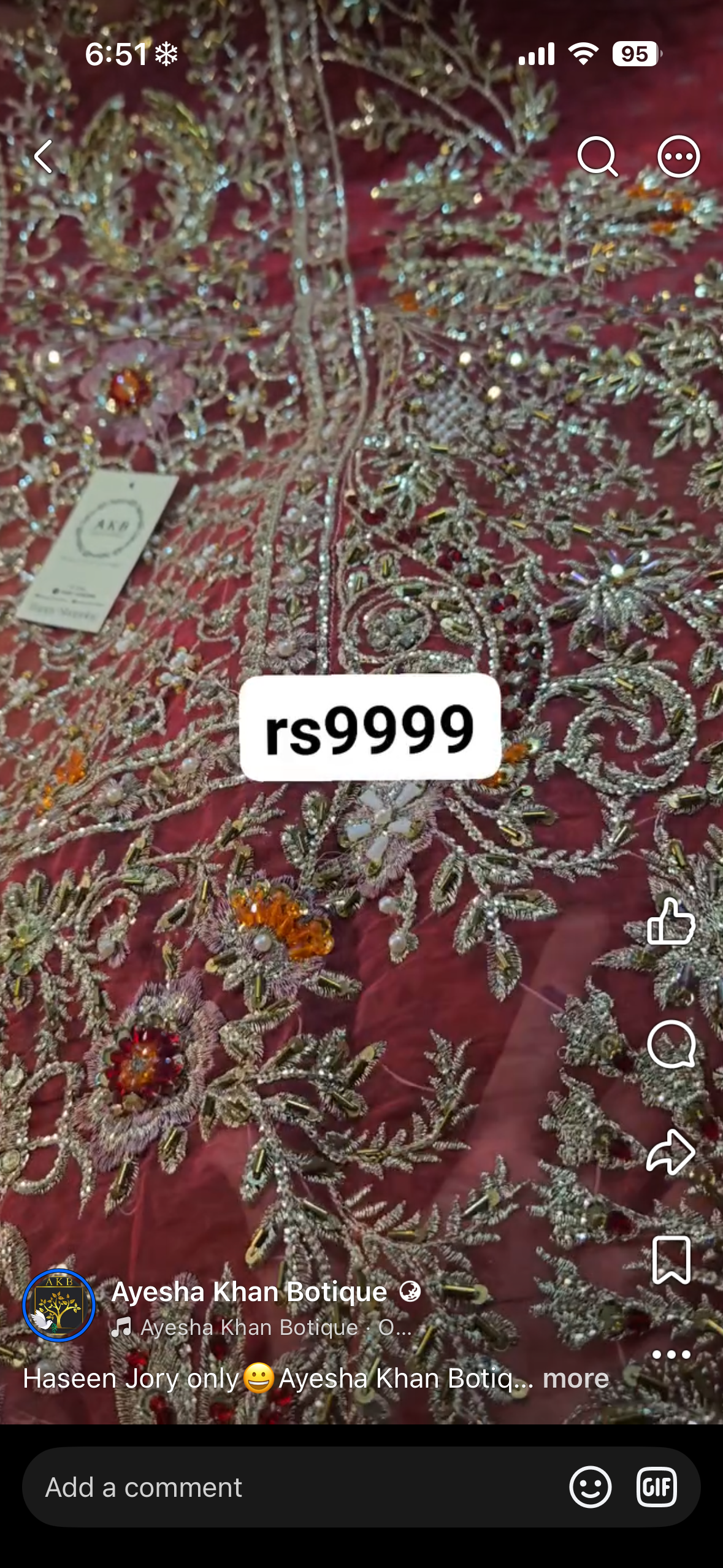 Crimson bridal red jora