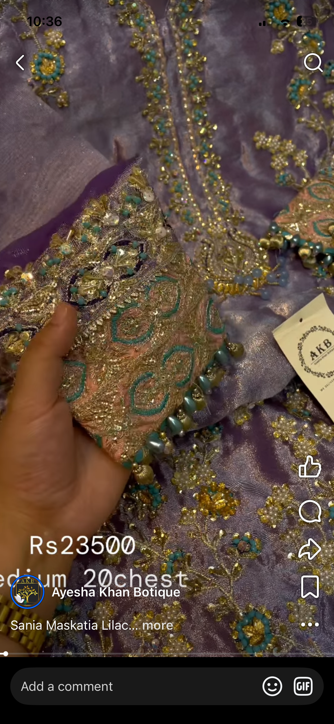 Sania Maskatia lilac unstitch