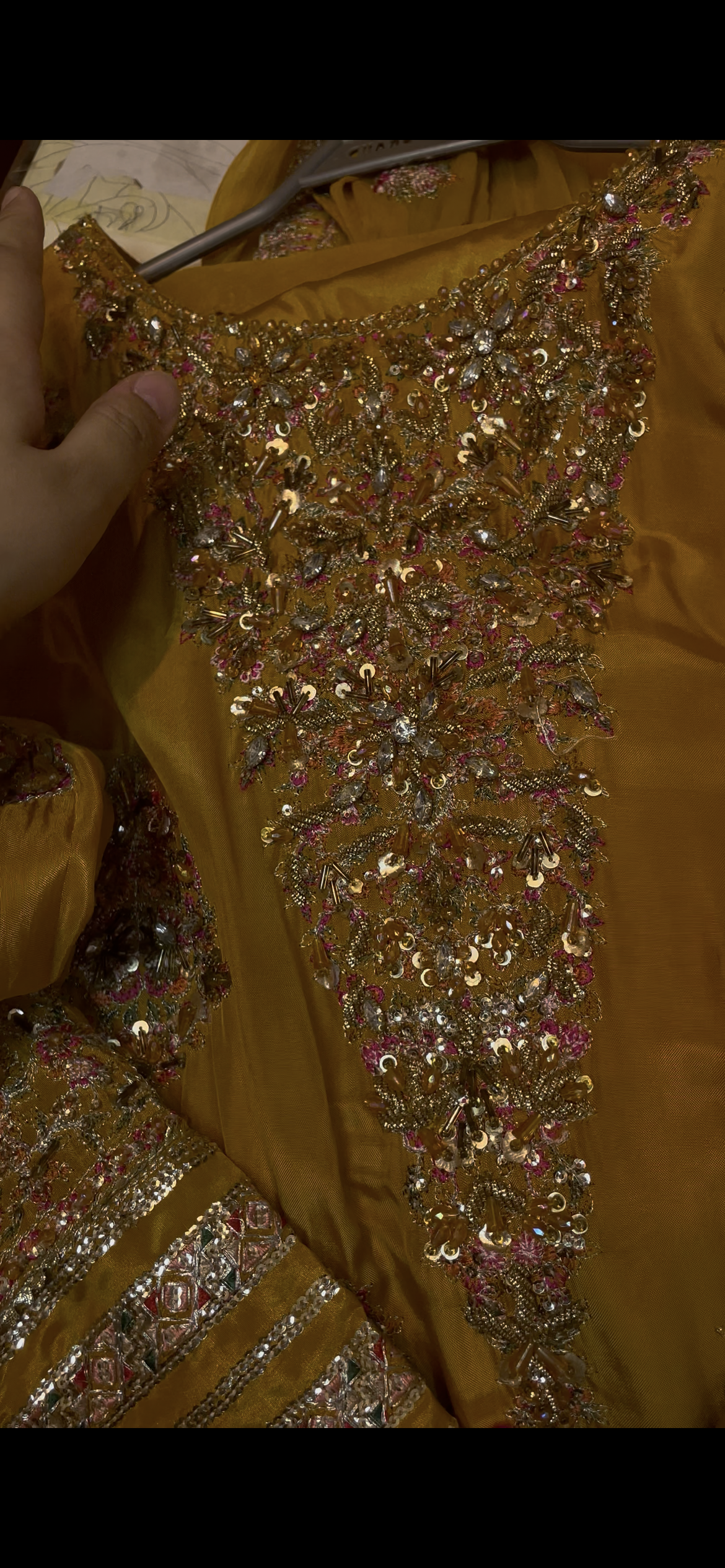 Hussain Rehar Brides sandali 20chest 3pcs pure dupta(advance payment only)