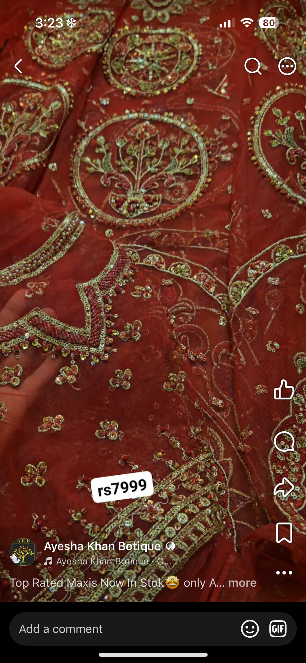 Brides mnr red maxi