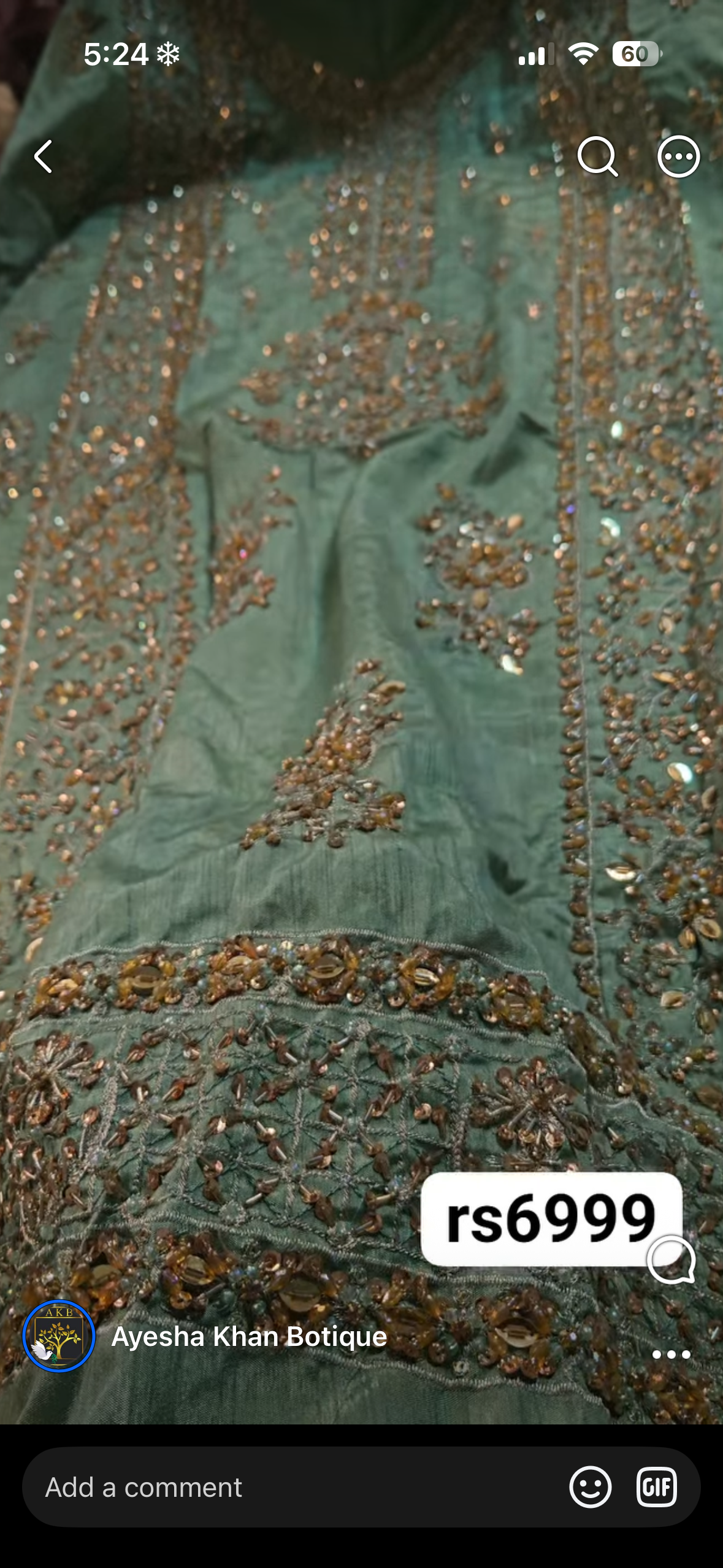Waqar haider mint green