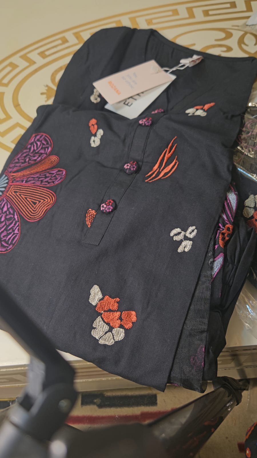 Ethnic linen 2pcs medium chest 21