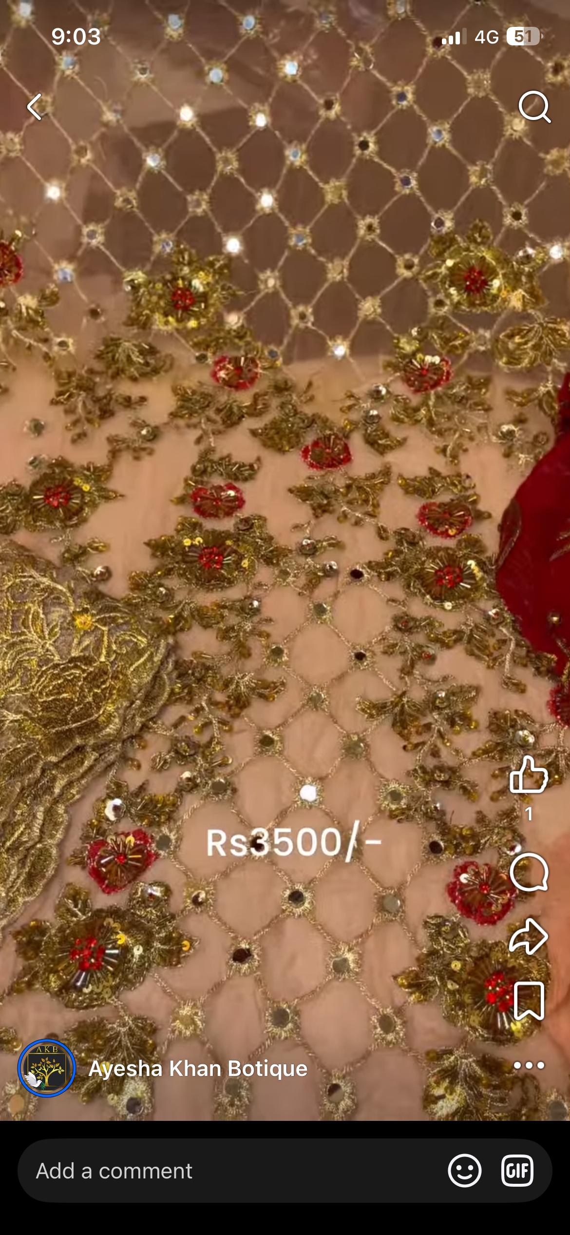Chiffon shisha front