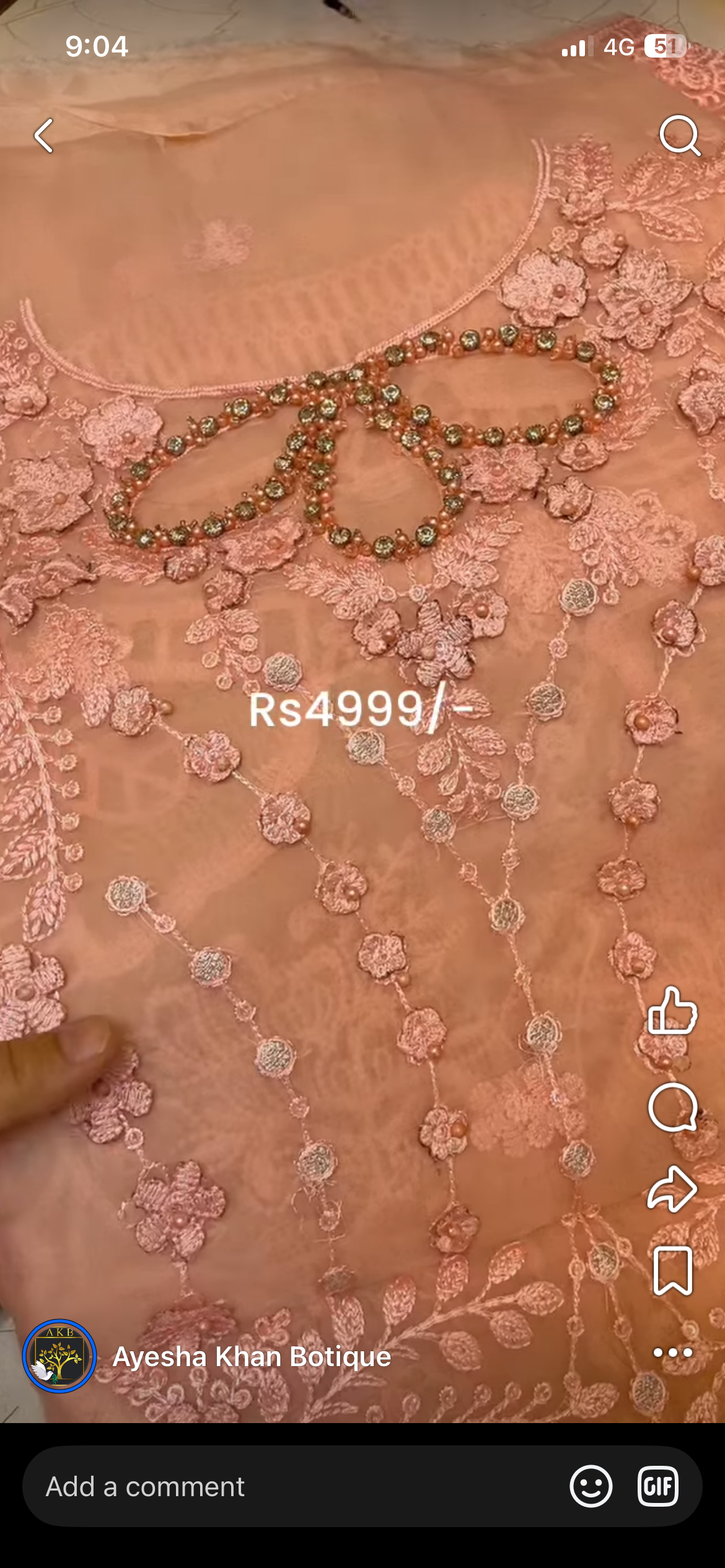 Mariab pink butter neck
