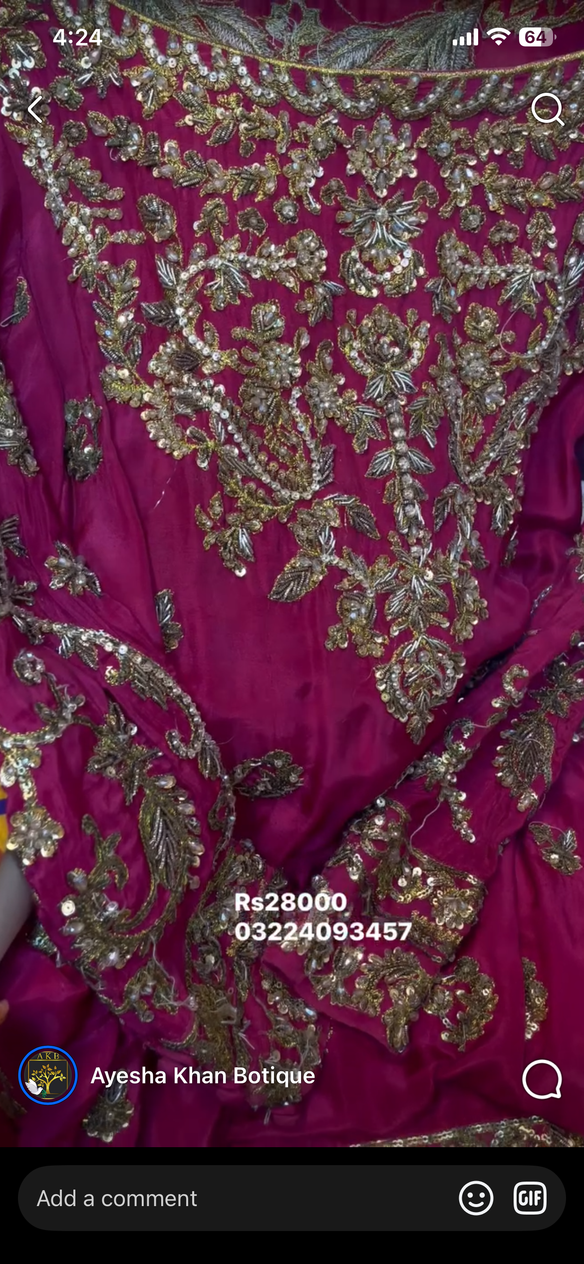 Haris shakeel bridal long shirt with  dupata 19 chest