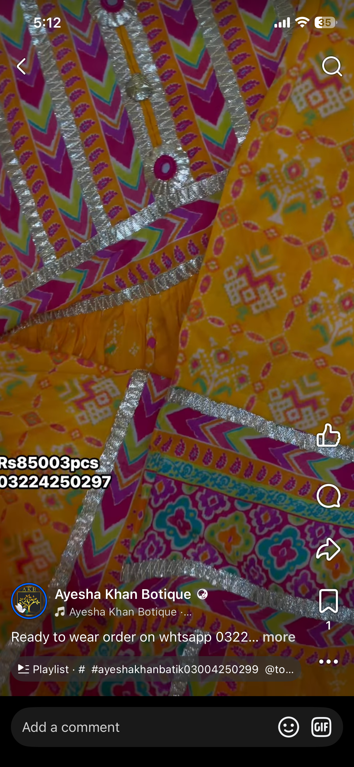 Rang ja Ba reeze  ready to wear only advance payment on whtsapp 03224093457
