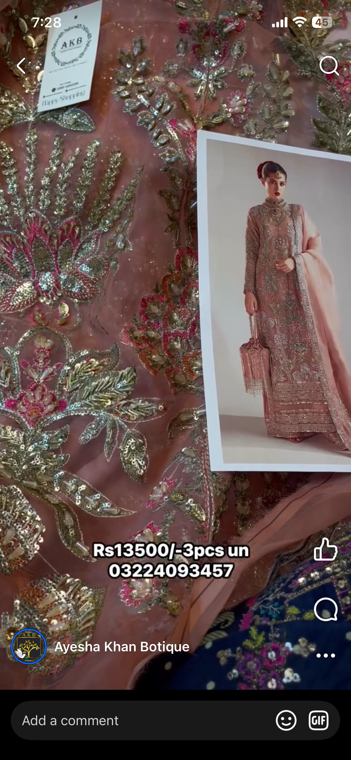 Hussain Rehar Verve Peach 3pcs