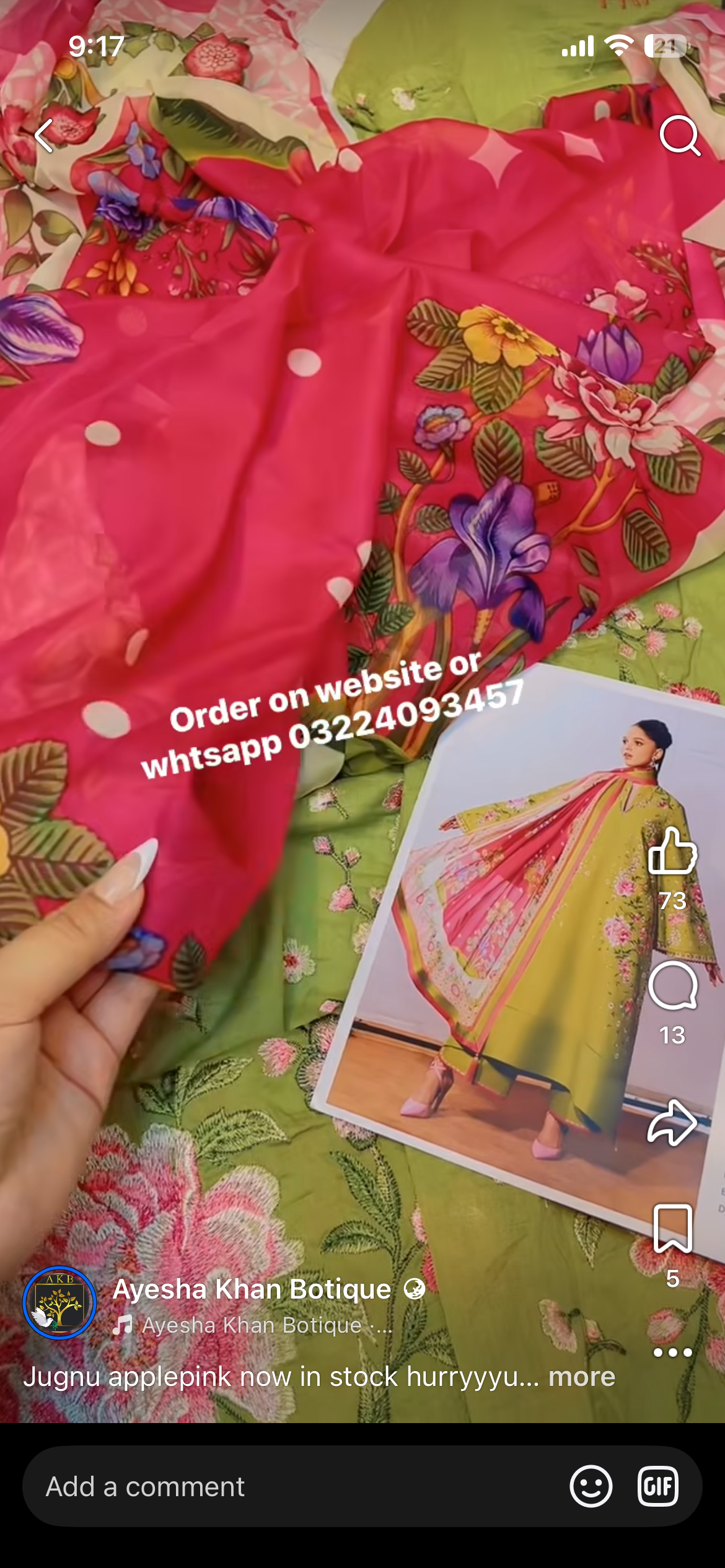 Jugnu applepink