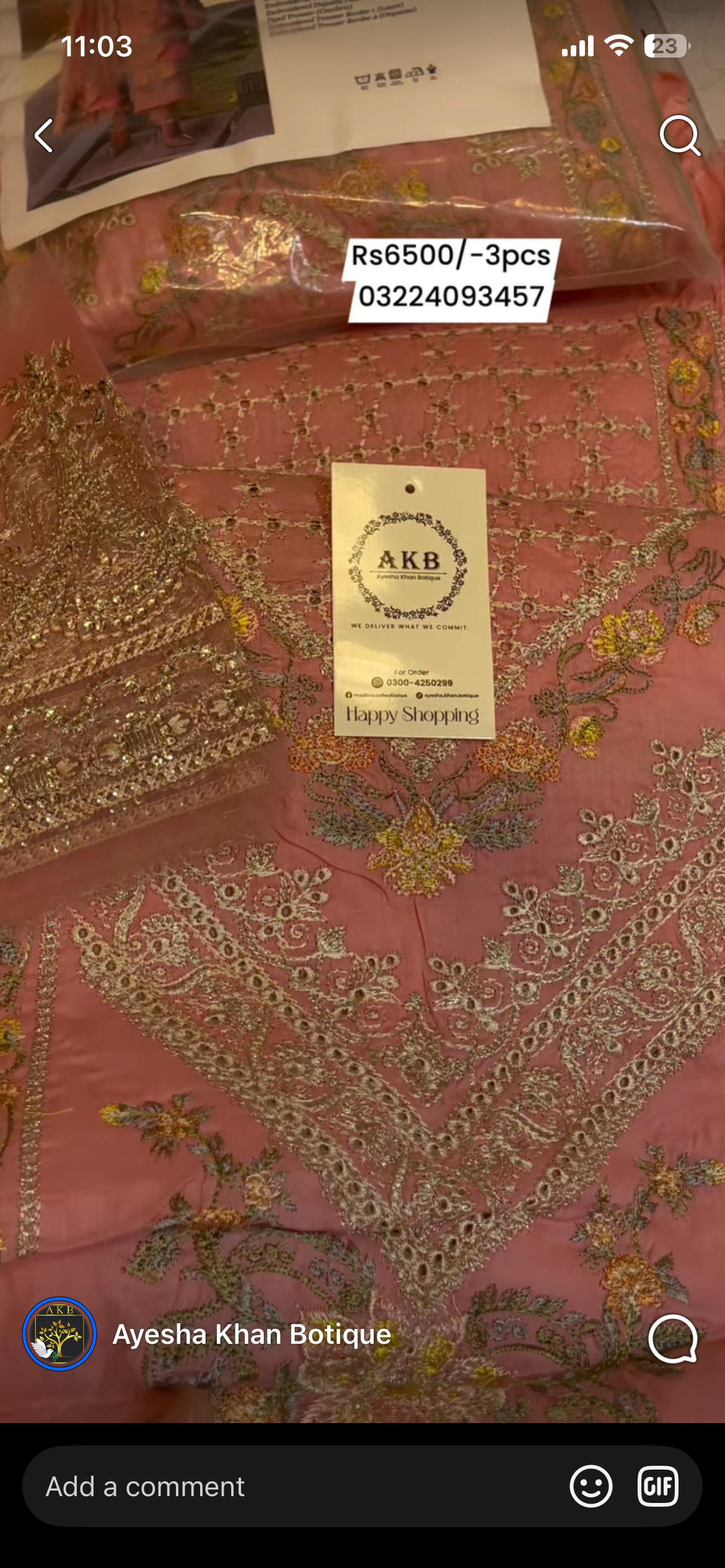 Faiza Saqlain pink luxury lawn