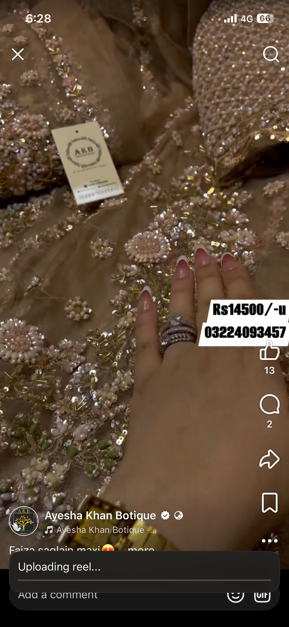 Faiza saqlain bridal maxi