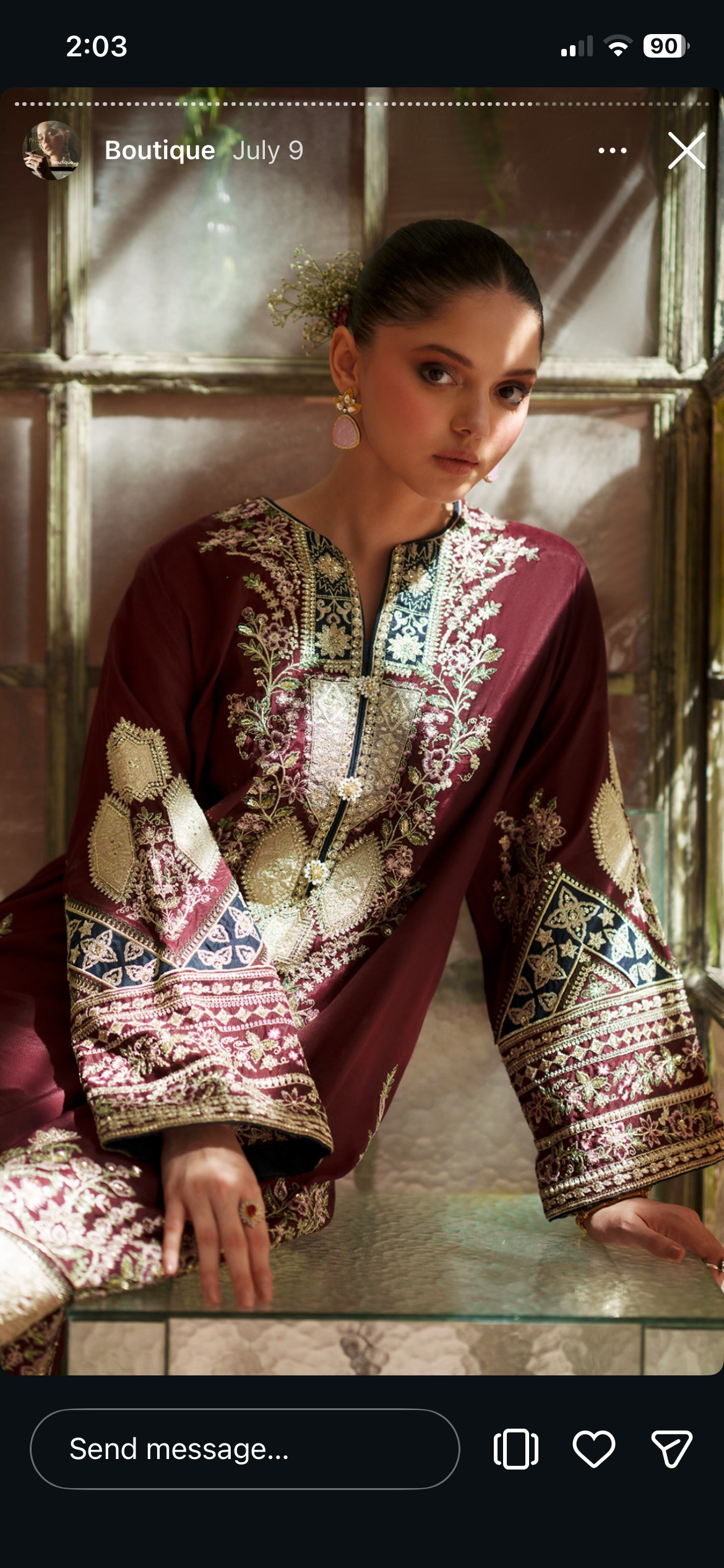 Ethnic kaftan ready to wear XL