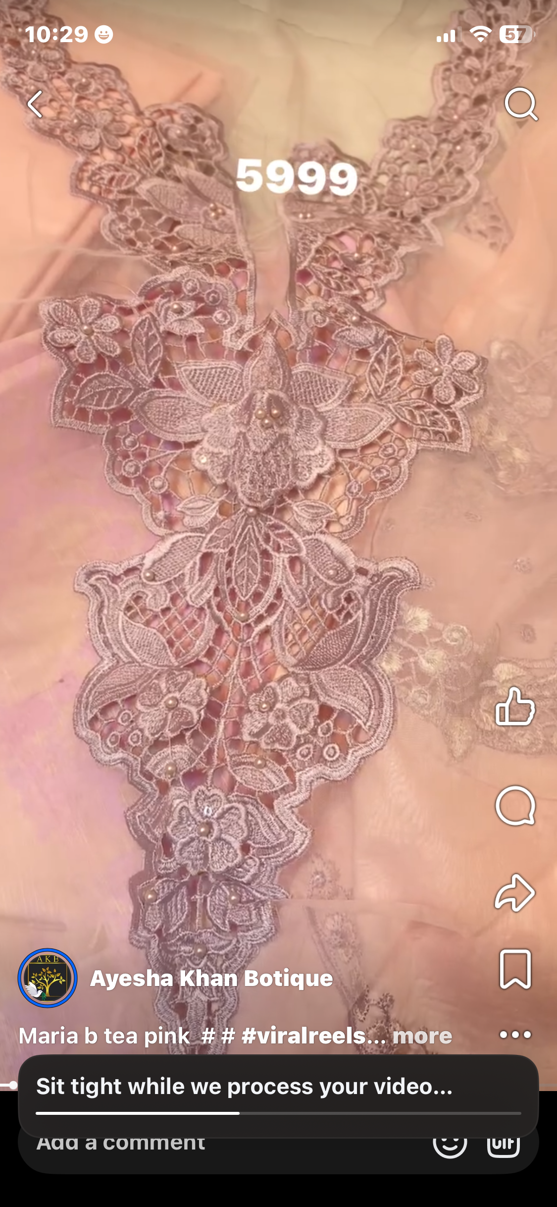 Maria b tea pink