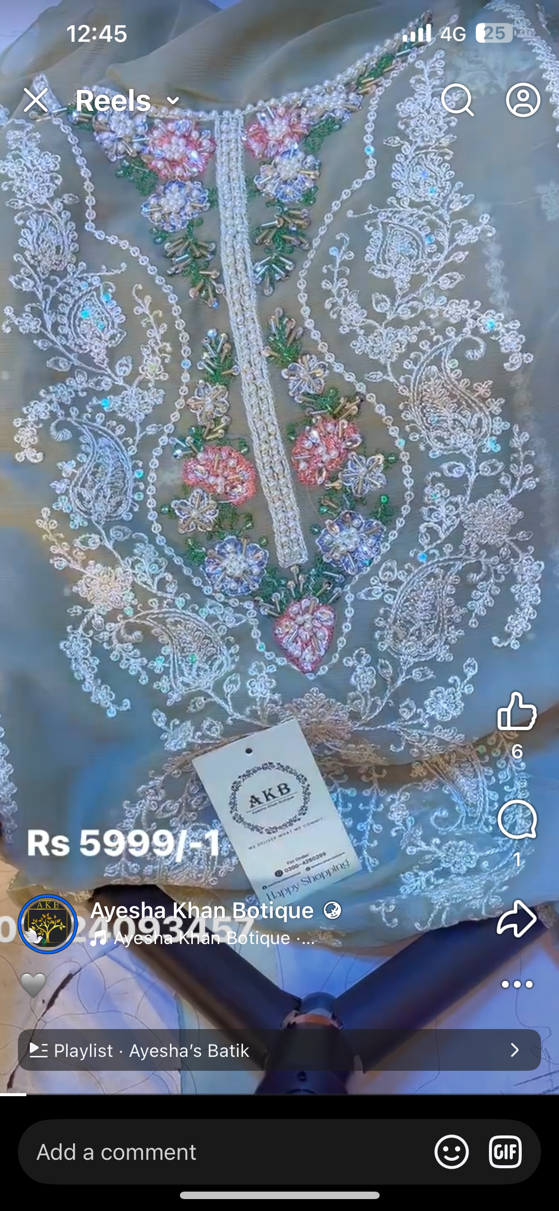 Maria B Chiffon Gray