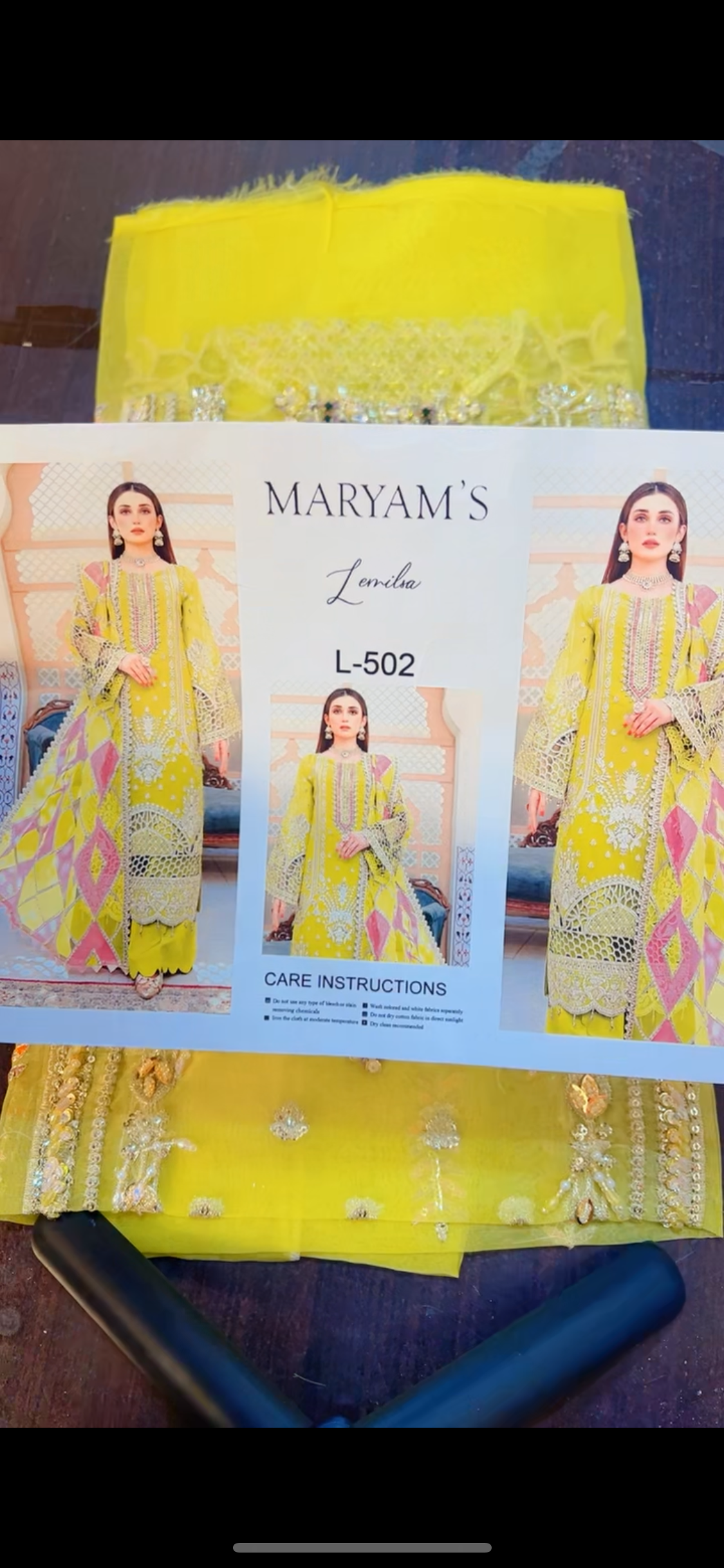 Maryams Yellow 2pc Shirt dupta