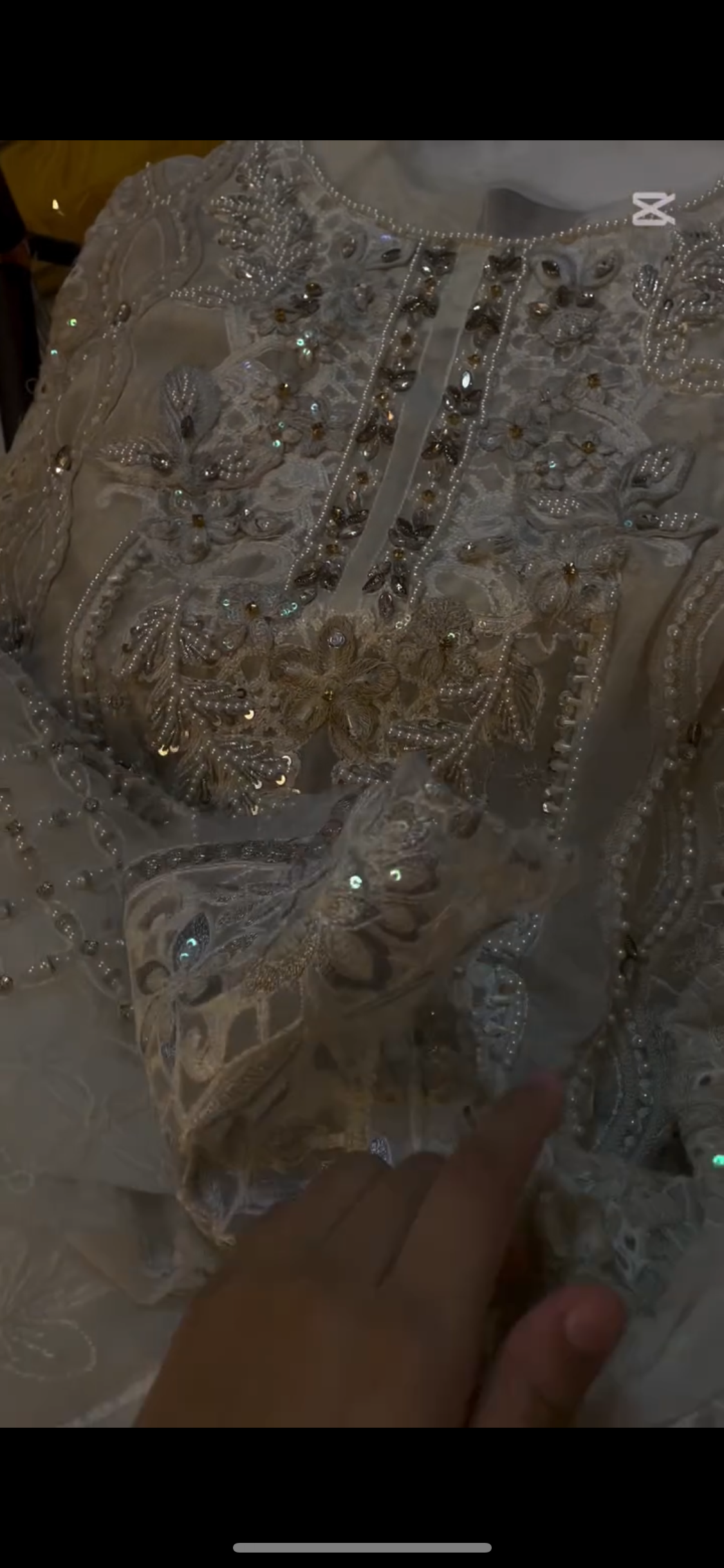 Maria B Chiffon White 🤍